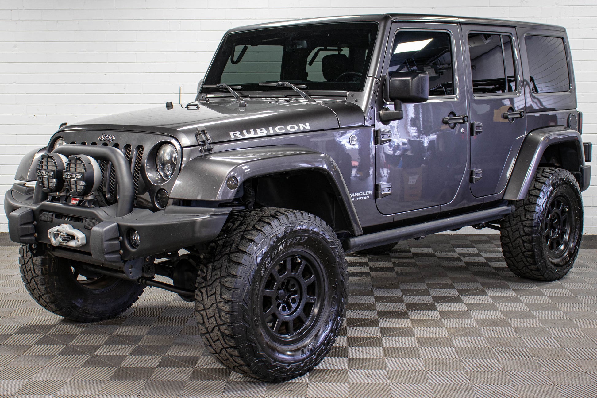 Pre-Owned 2016 Jeep Wrangler JK Unlimited Rubicon Hard Top Granite Crystal, 113k Miles