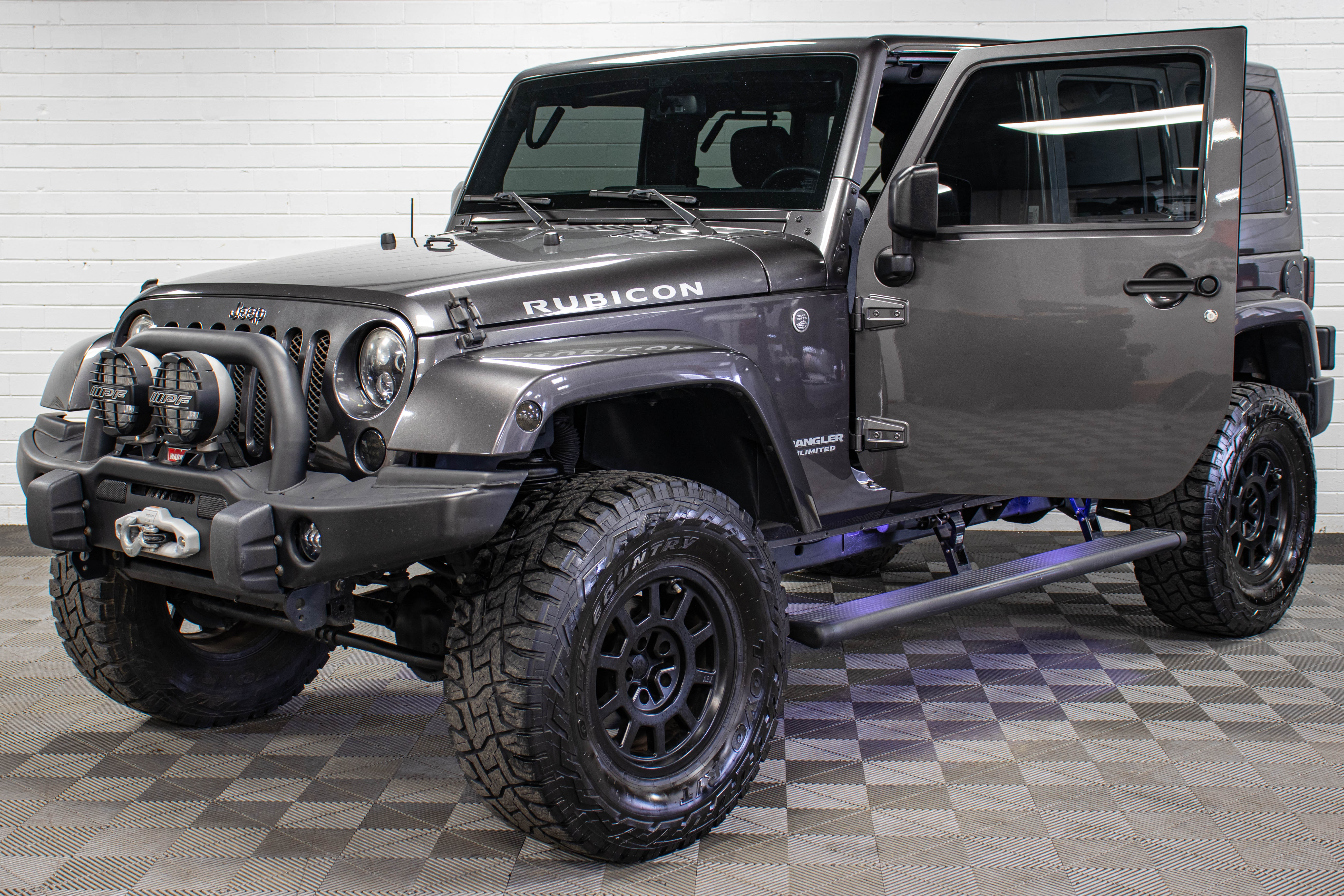 Pre-Owned 2016 Jeep Wrangler JK Unlimited Rubicon Hard Top Granite Crystal, 113k Miles