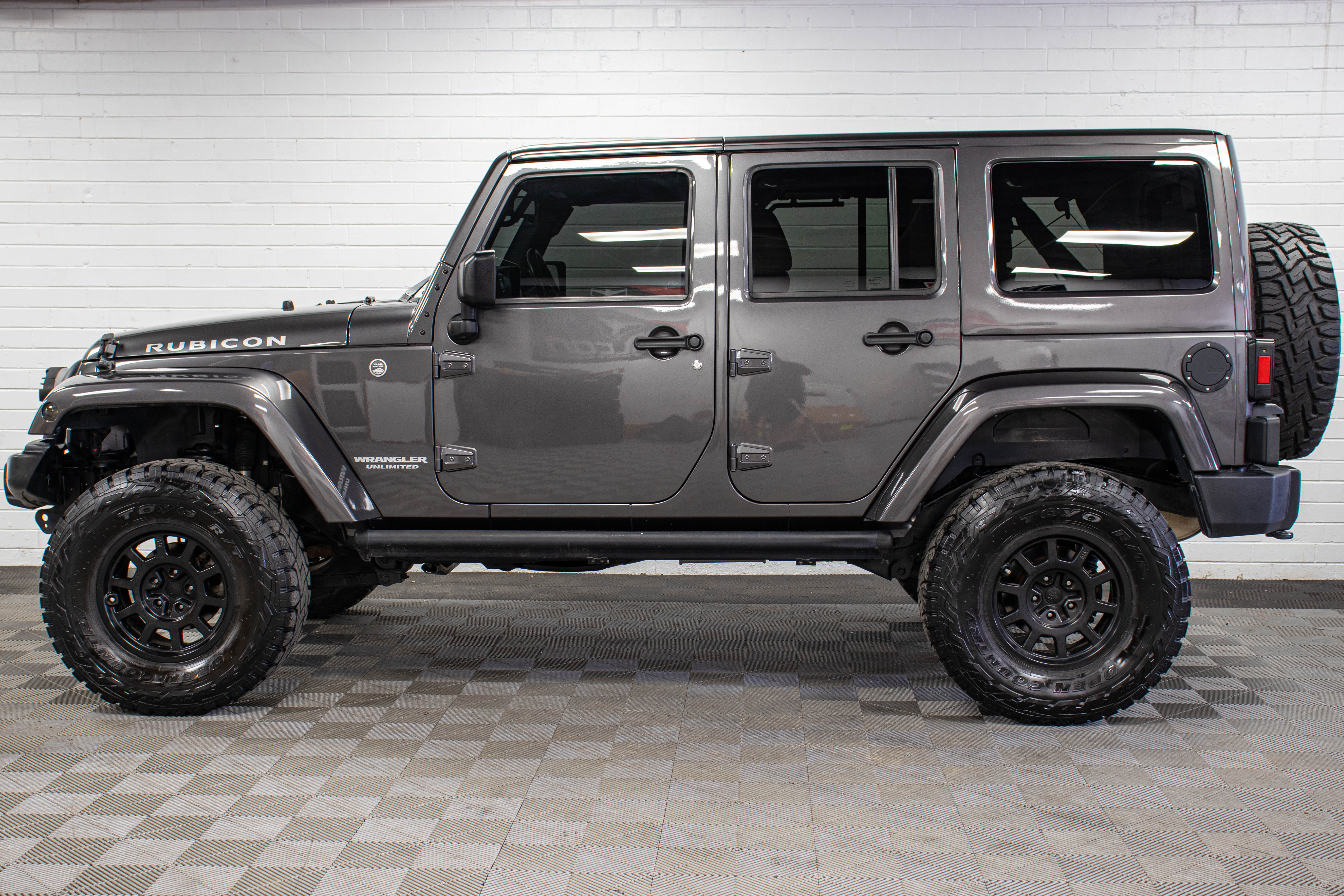 Pre-Owned 2016 Jeep Wrangler JK Unlimited Rubicon Hard Top Granite Crystal, 113k Miles