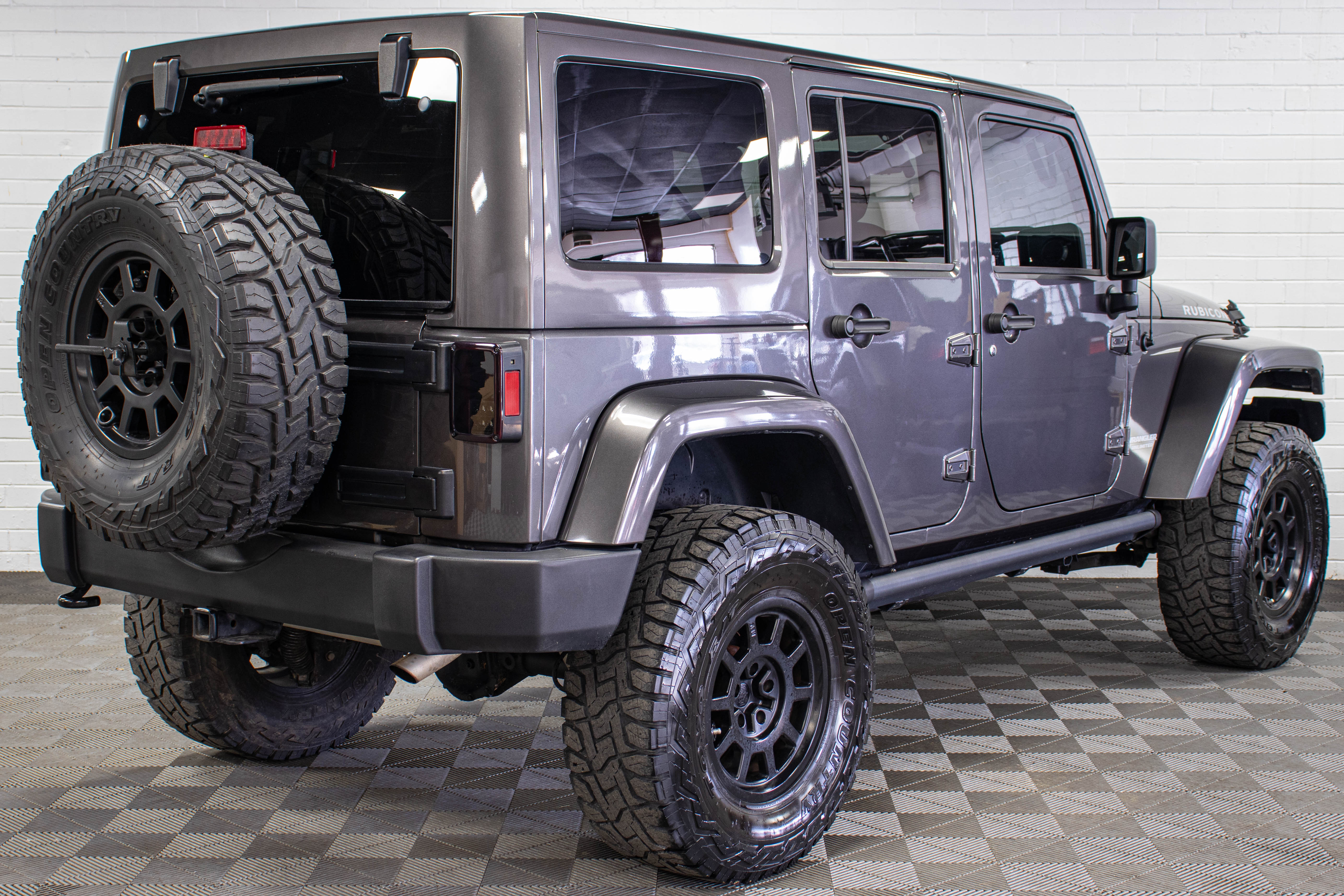 Pre-Owned 2016 Jeep Wrangler JK Unlimited Rubicon Hard Top Granite Crystal, 113k Miles