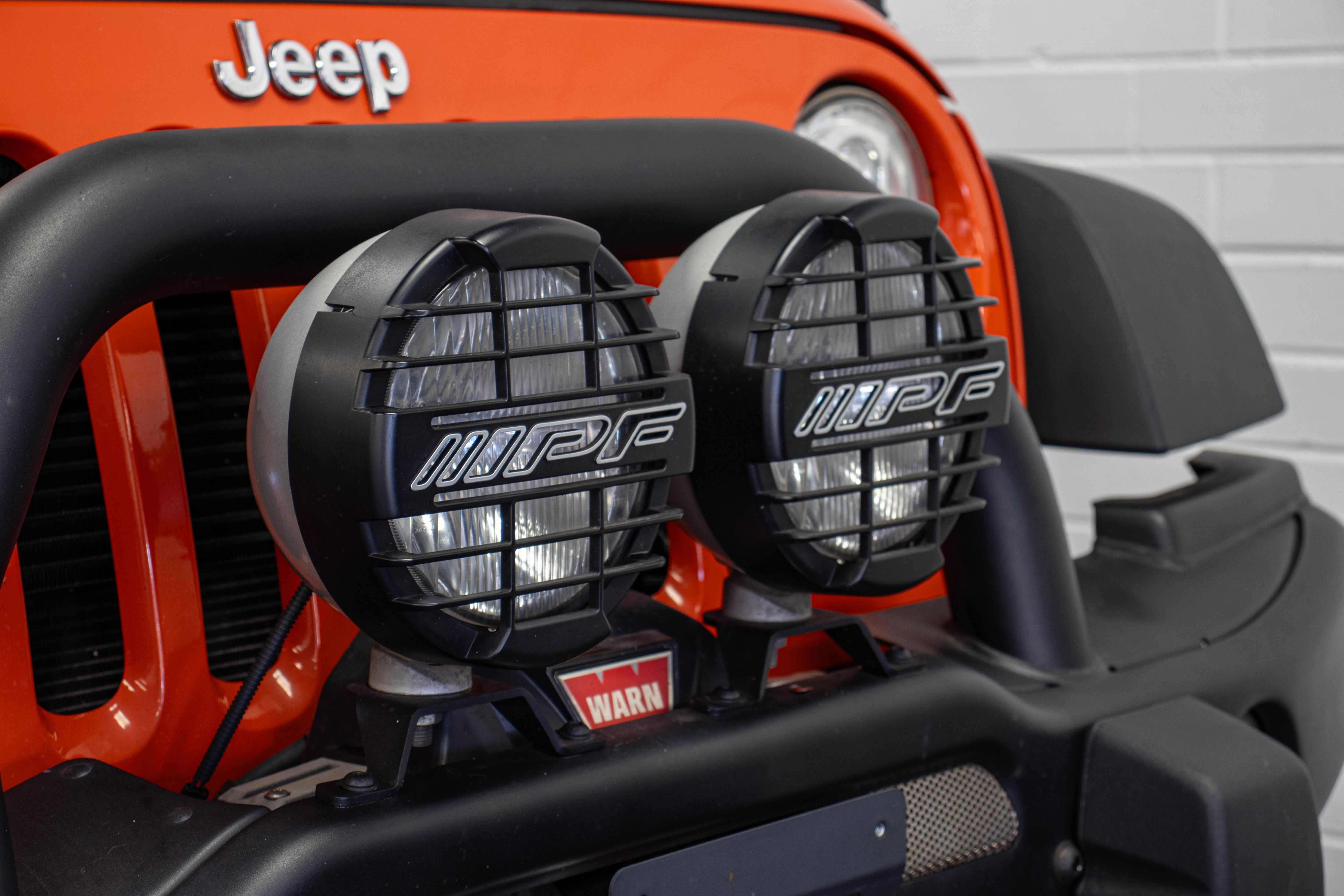 Pre-Owned 2015 Jeep Wrangler JK Unlimited Rubicon AEV JK350 Hard Top Sunset Orange, 53k Miles