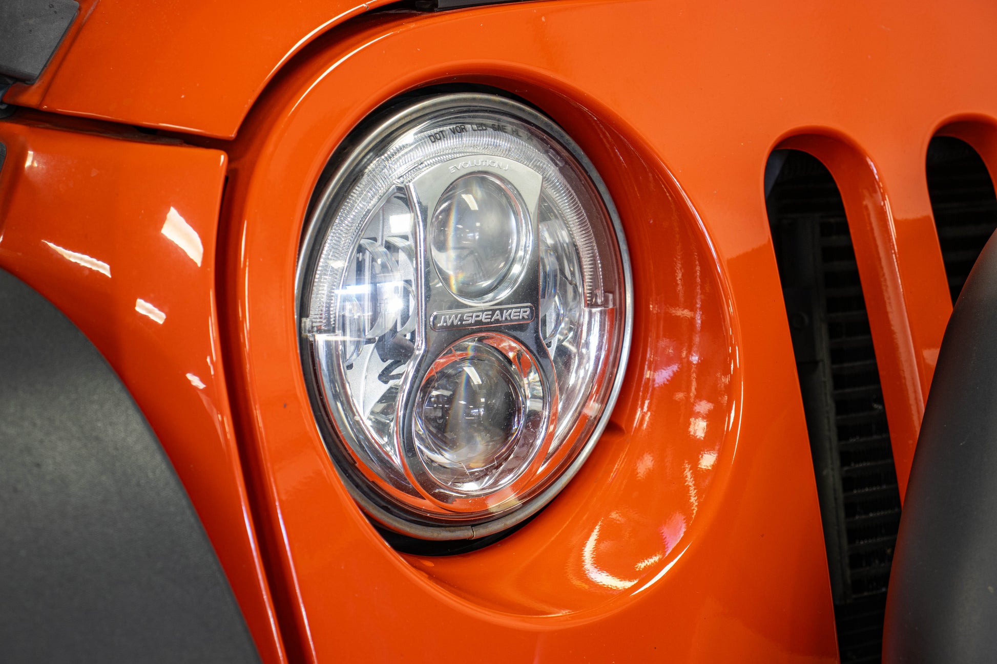 Pre-Owned 2015 Jeep Wrangler JK Unlimited Rubicon AEV JK350 Hard Top Sunset Orange, 53k Miles