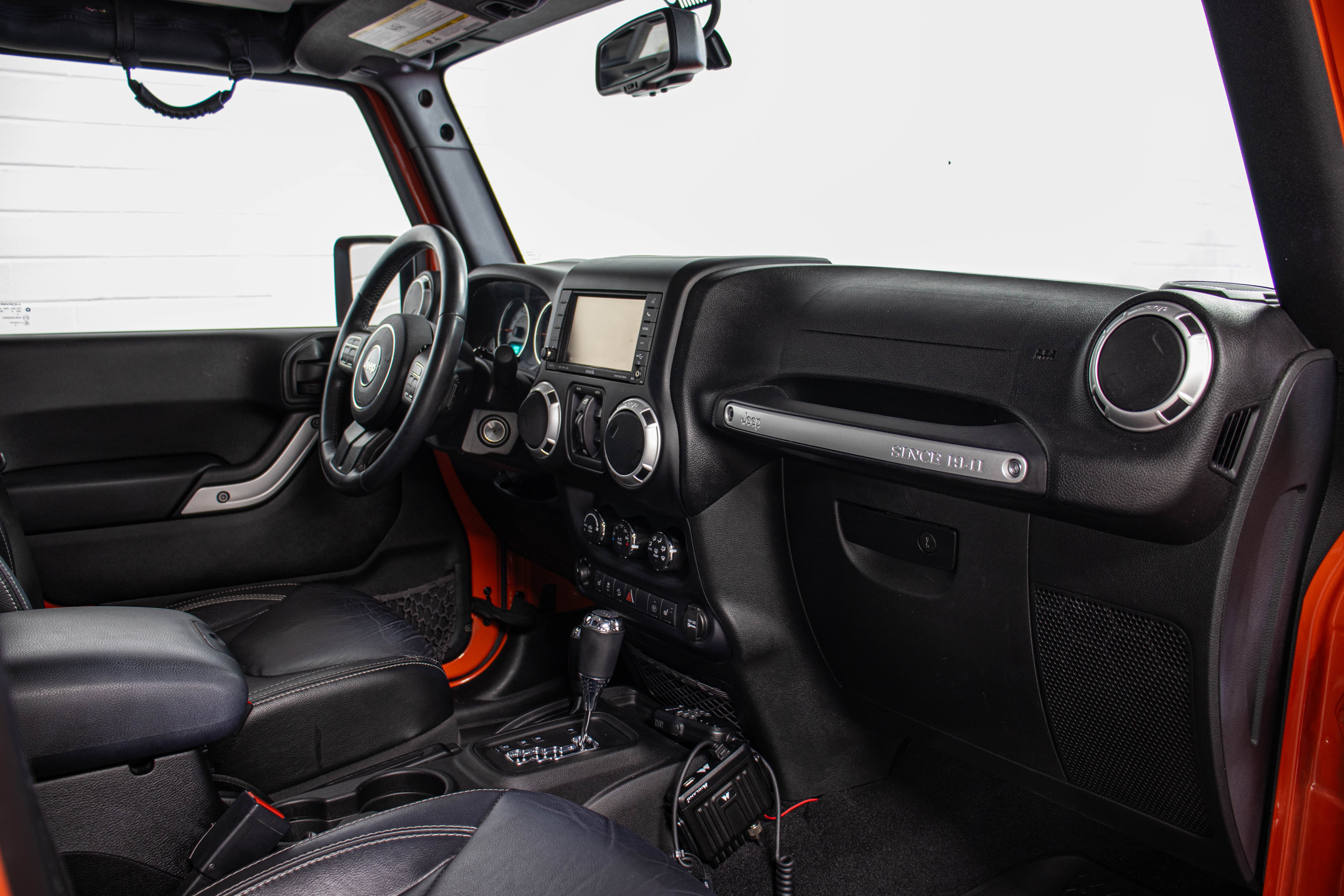 Pre-Owned 2015 Jeep Wrangler JK Unlimited Rubicon AEV JK350 Hard Top Sunset Orange, 53k Miles