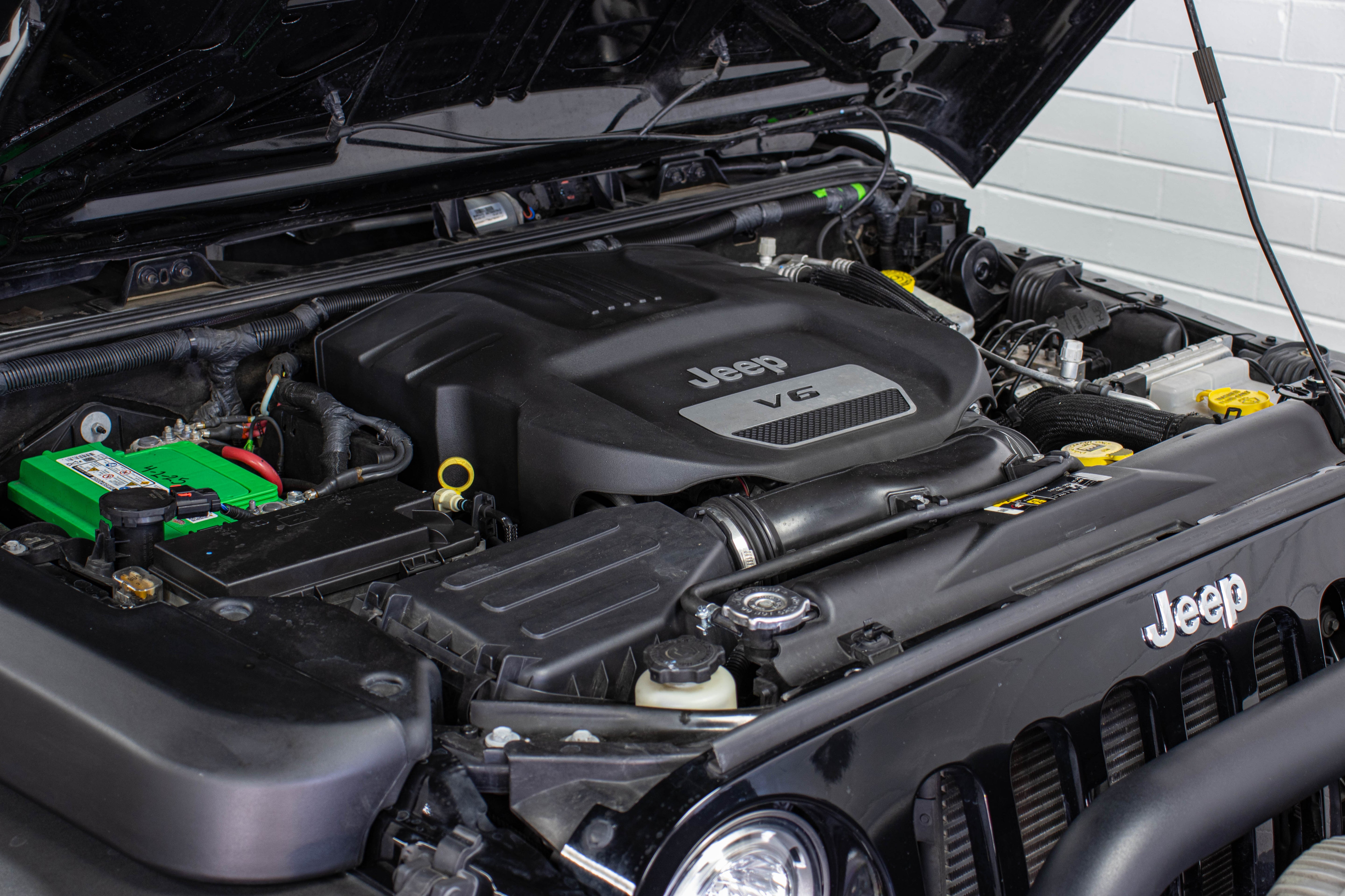 Pre-Owned 2017 Jeep Wrangler JK Unlimited Rubicon AEV 20A JK350 Hard Top Black, 78k Miles