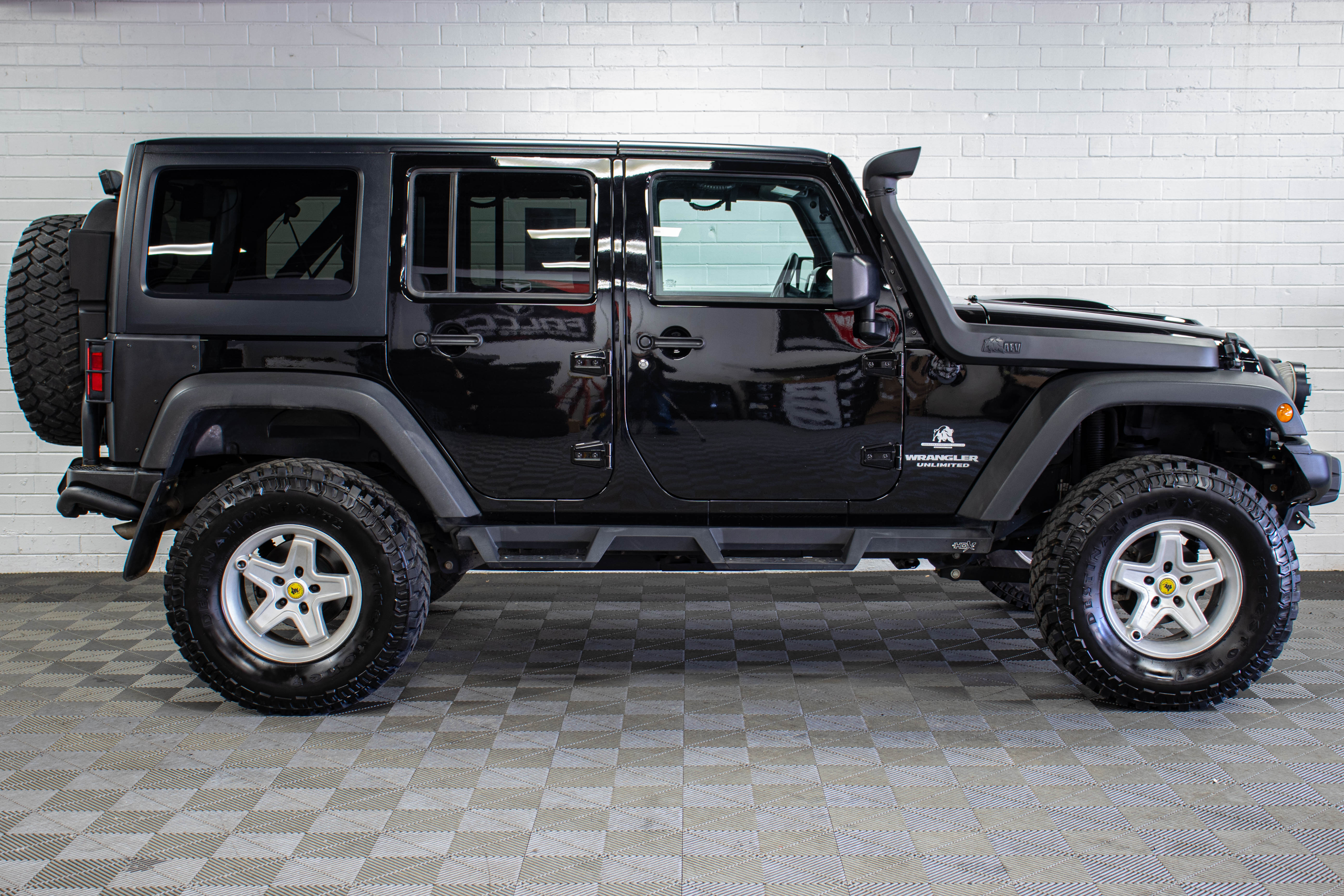 Pre-Owned 2017 Jeep Wrangler JK Unlimited Rubicon AEV 20A JK350 Hard Top Black, 78k Miles