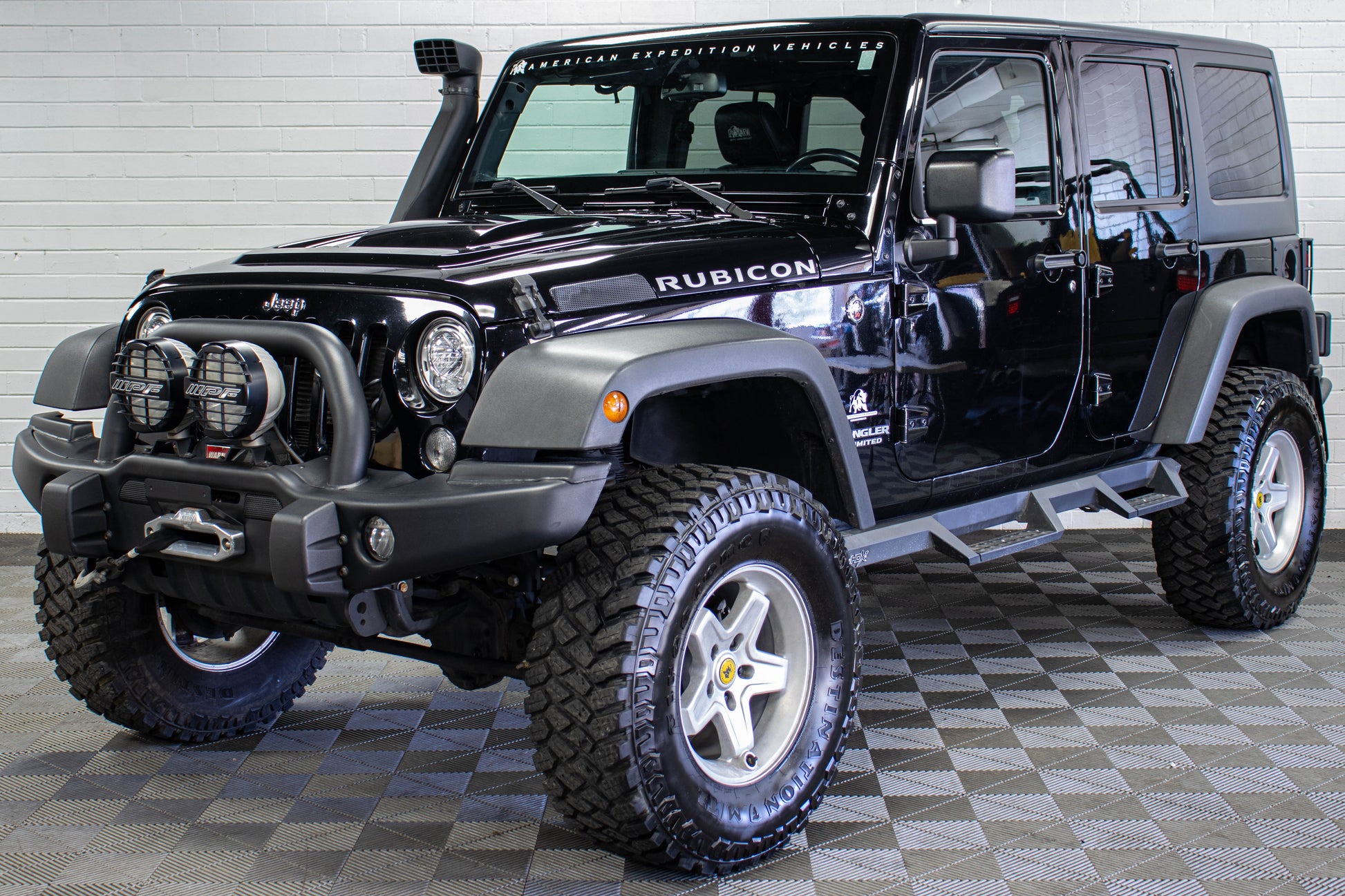 Pre-Owned 2017 Jeep Wrangler JK Unlimited Rubicon AEV 20A JK350 Hard Top Black, 78k Miles