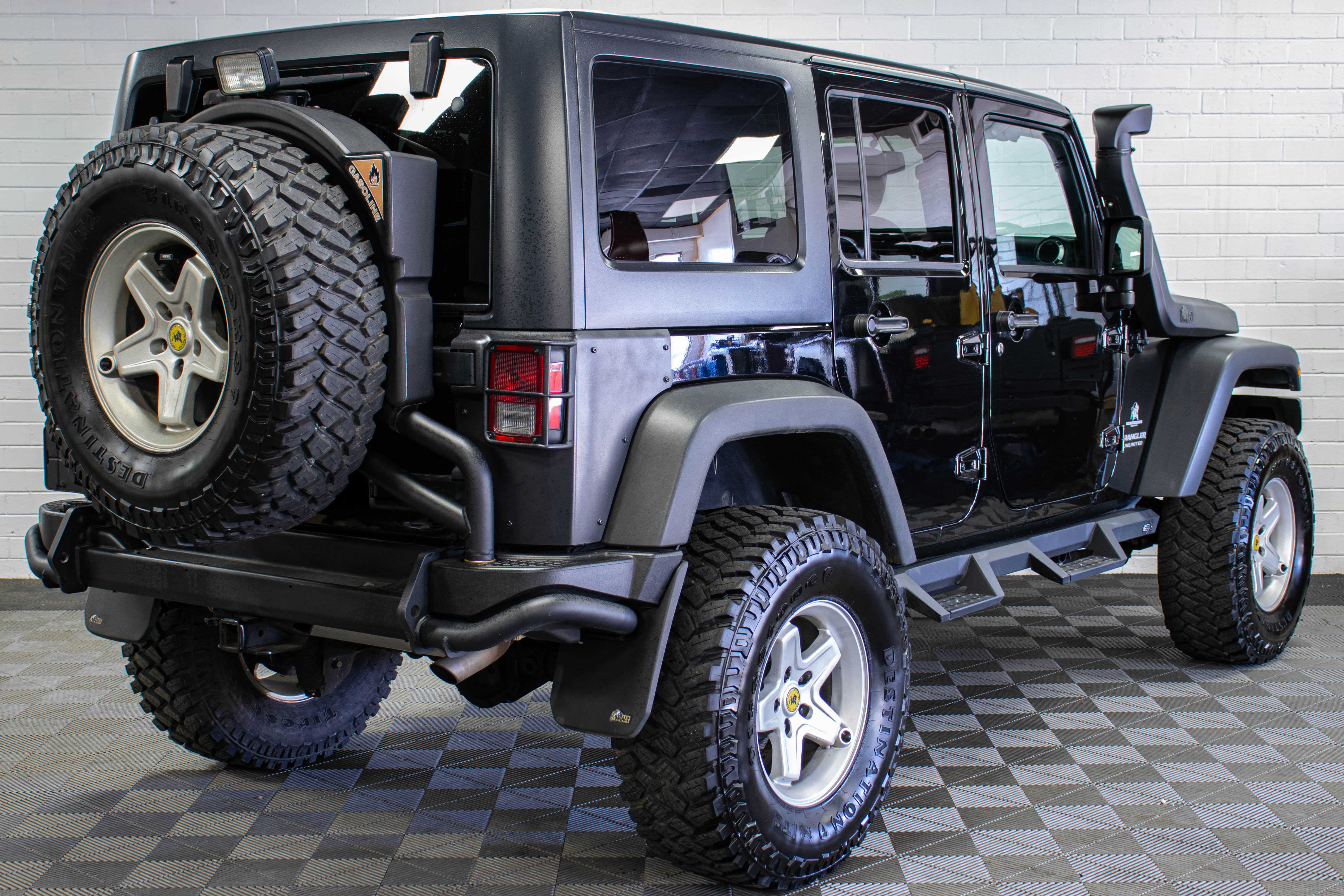 Pre-Owned 2017 Jeep Wrangler JK Unlimited Rubicon AEV 20A JK350 Hard Top Black, 78k Miles