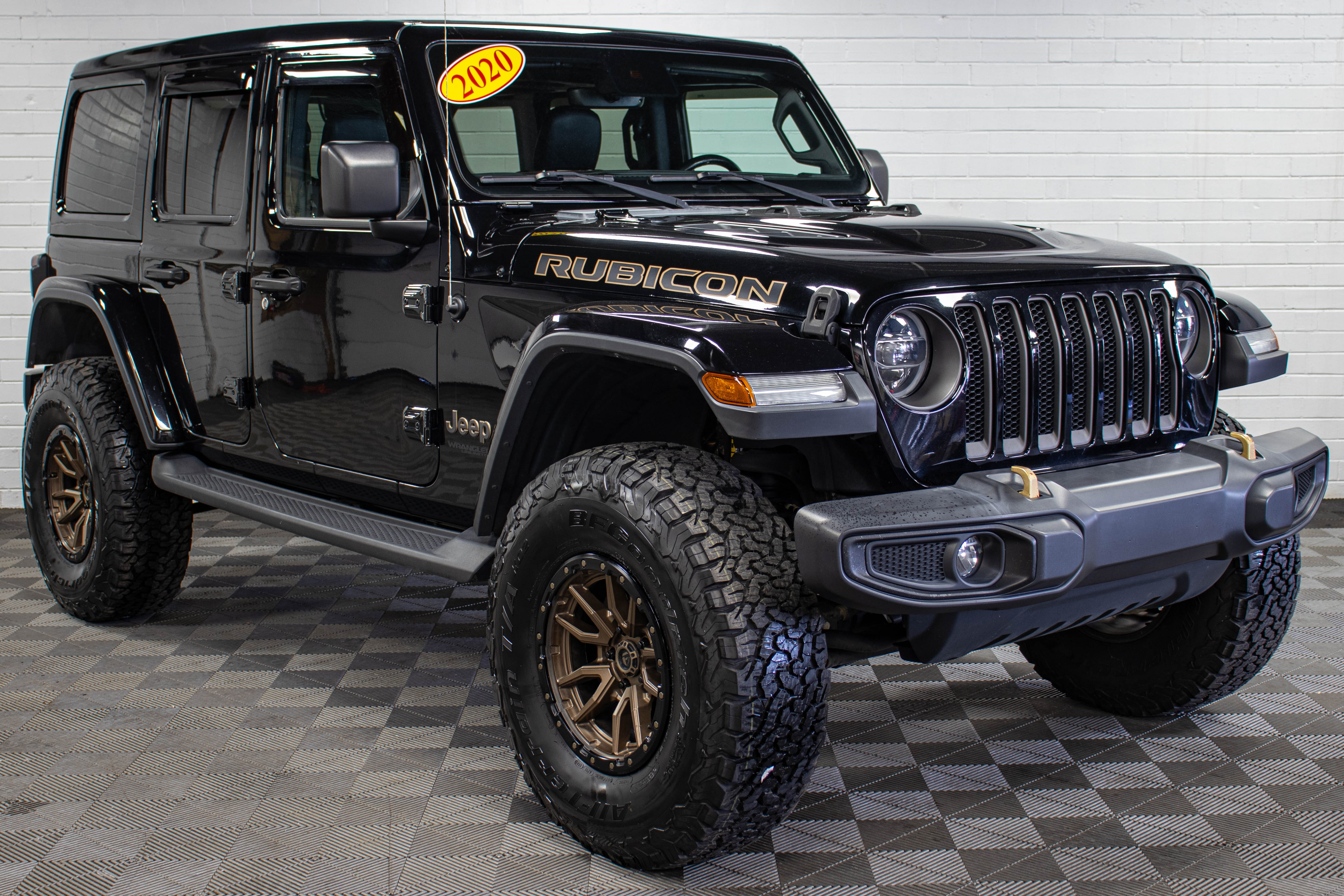 Pre-Owned 2020 Jeep Wrangler JL Unlimited Rubicon Power Top Black, 64k Miles