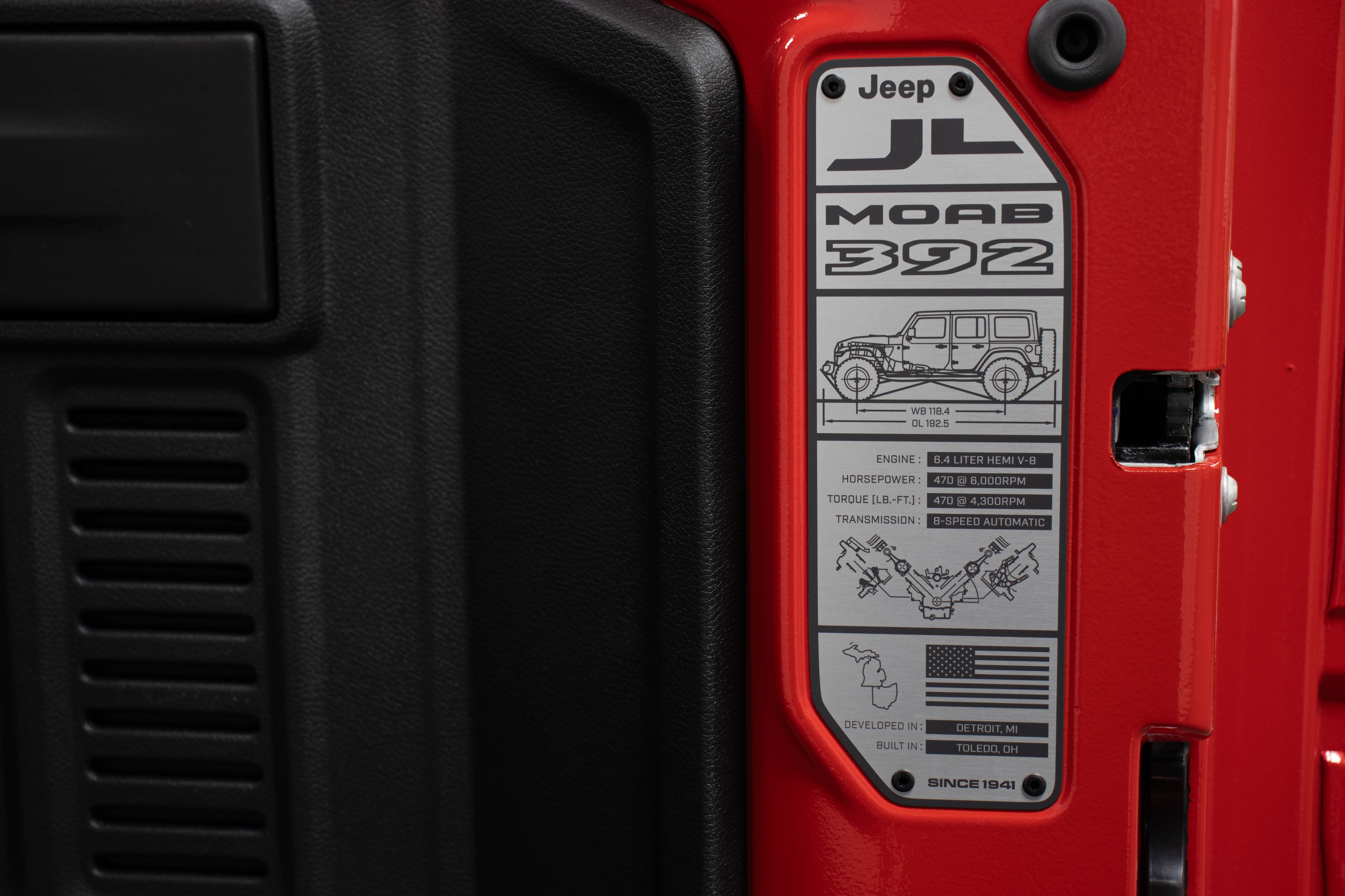 2026 Jeep Wrangler JL Unlimited Moab 392 Power Top Firecracker Red