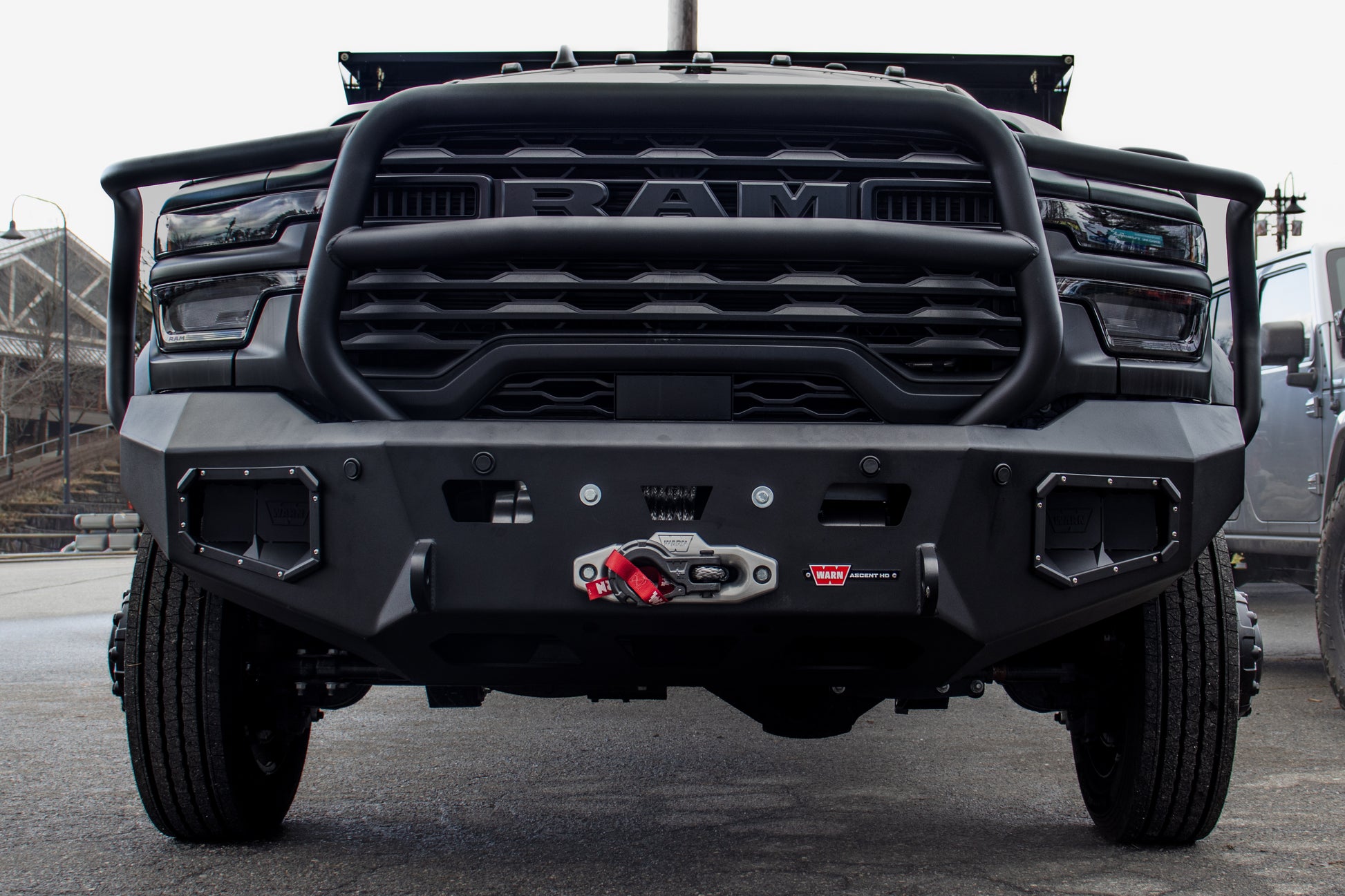 Warn Ascent HD Bumper Ram 2500/3500 Full Guard Model 107002