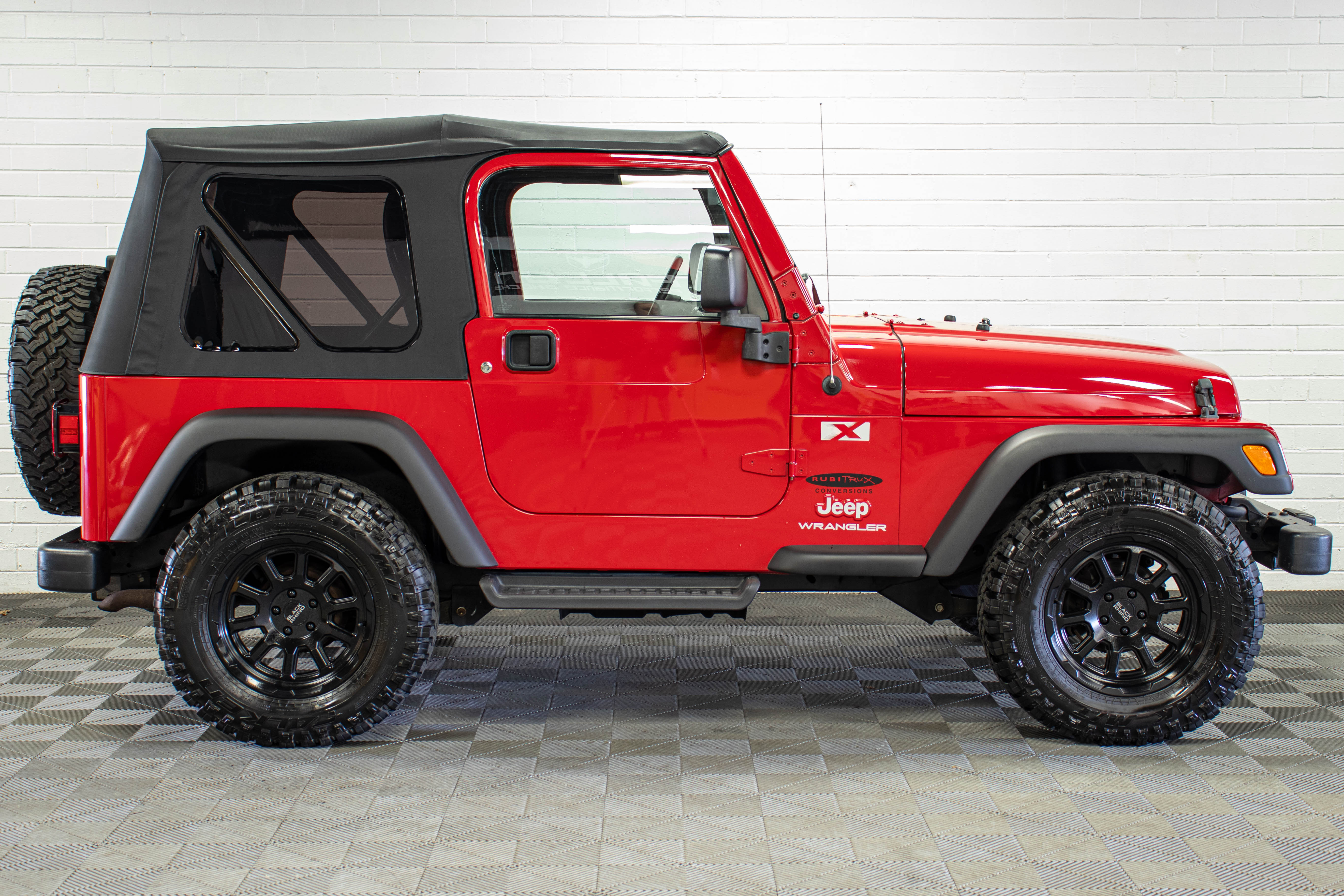 Pre-Owned 2003 Jeep Wrangler TJ X Soft Top Flame Red, 53k Miles