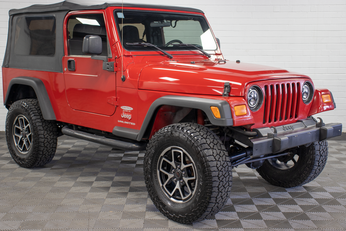 Pre-Owned 2004 Jeep Wrangler Unlimited 2dr Soft Top Red, 108k Miles