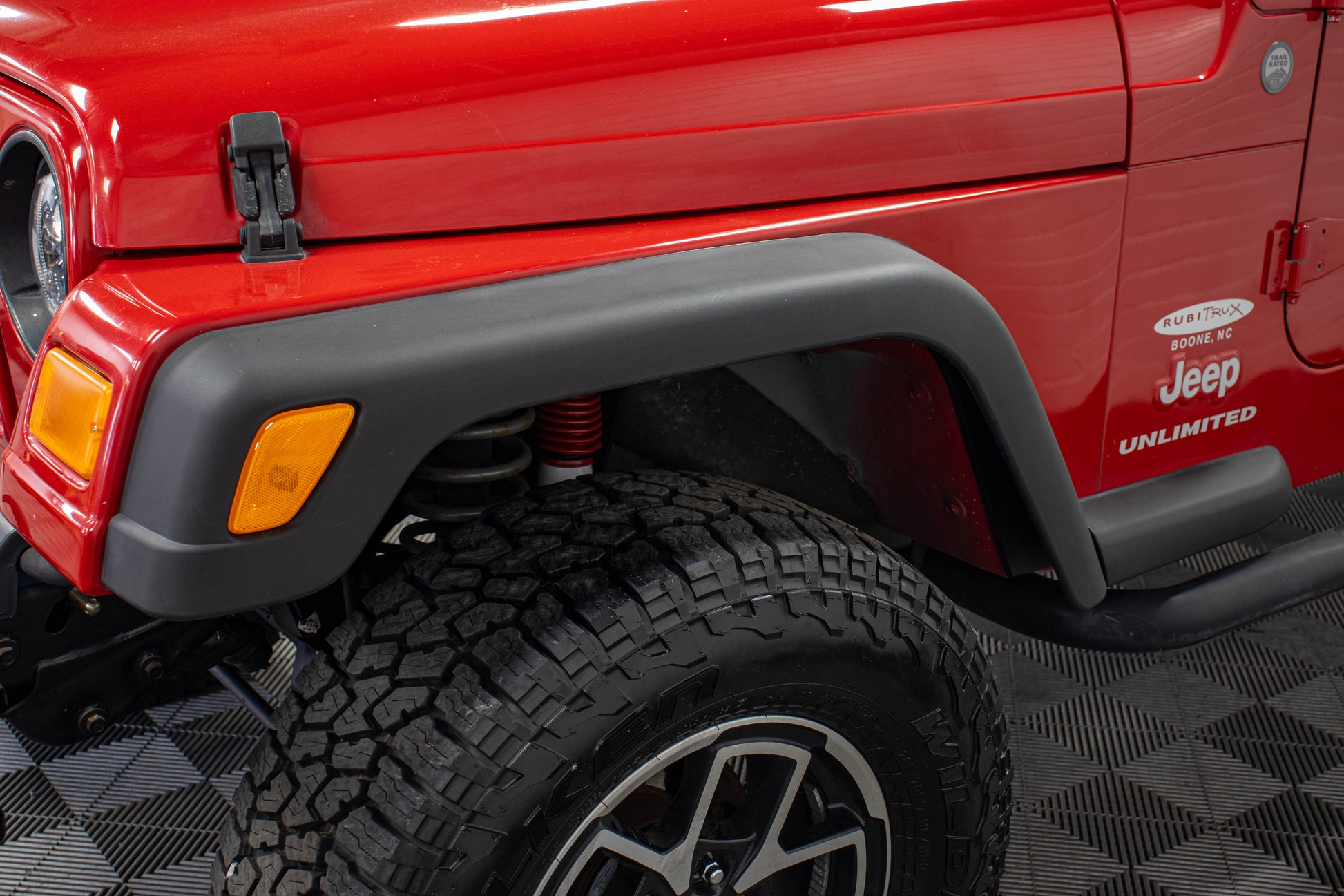 2004 Jeep Wrangler TJ Unlimited Soft Top Flame Red - SOLD