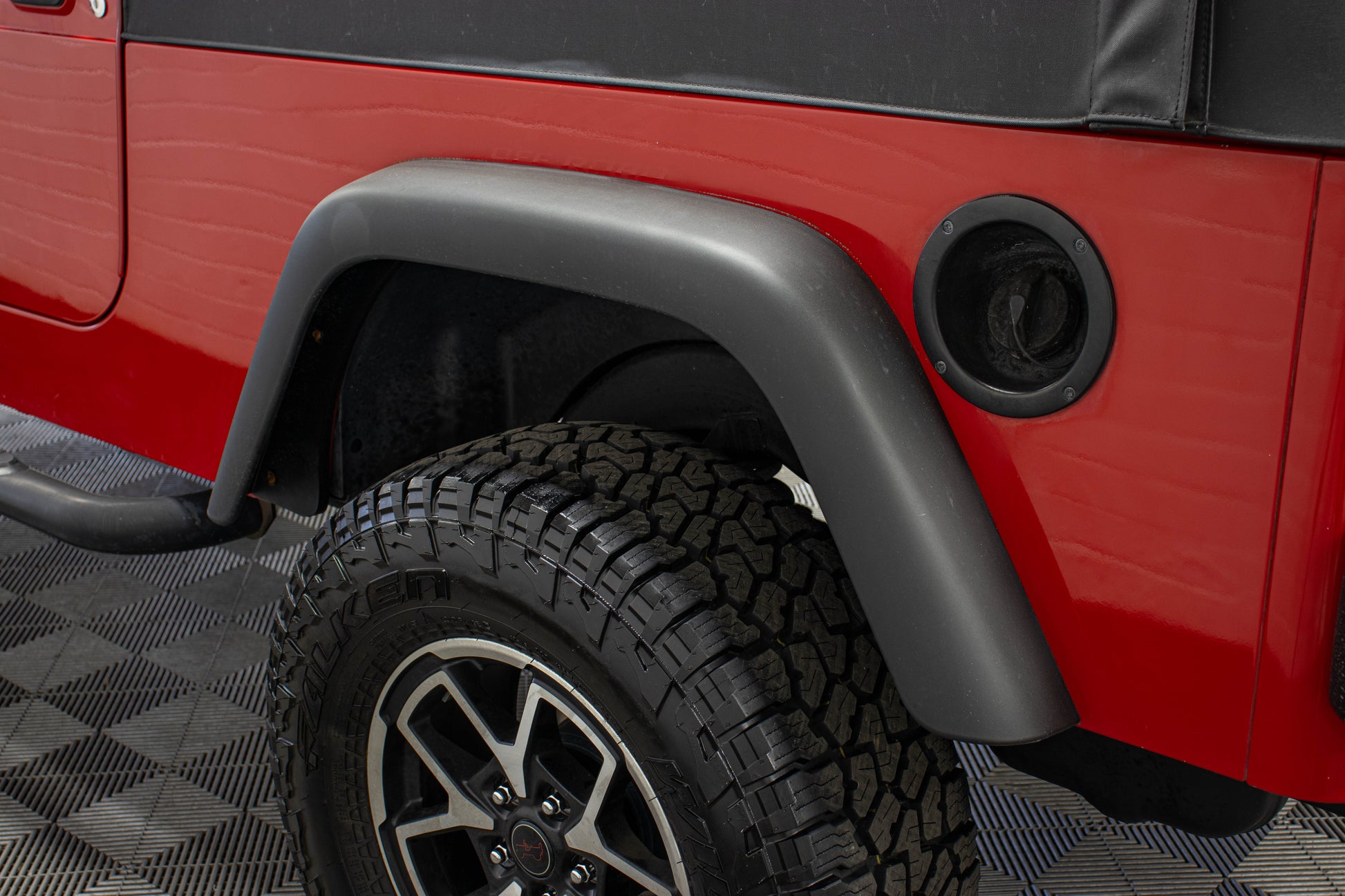 2004 Jeep Wrangler TJ Unlimited Soft Top Flame Red - SOLD