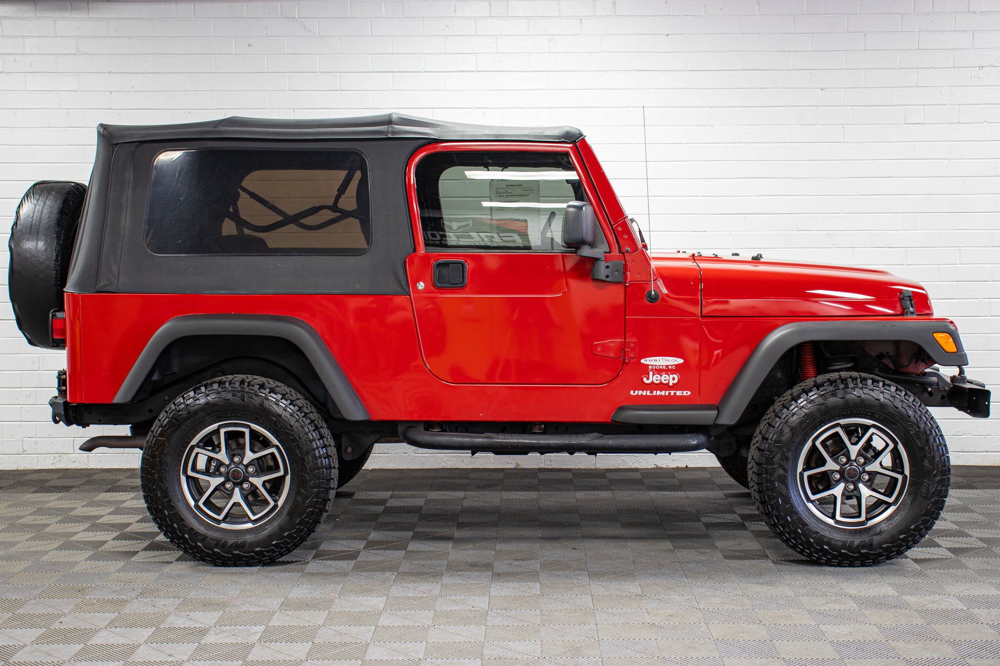 2004 Jeep Wrangler TJ Unlimited Soft Top Flame Red - SOLD