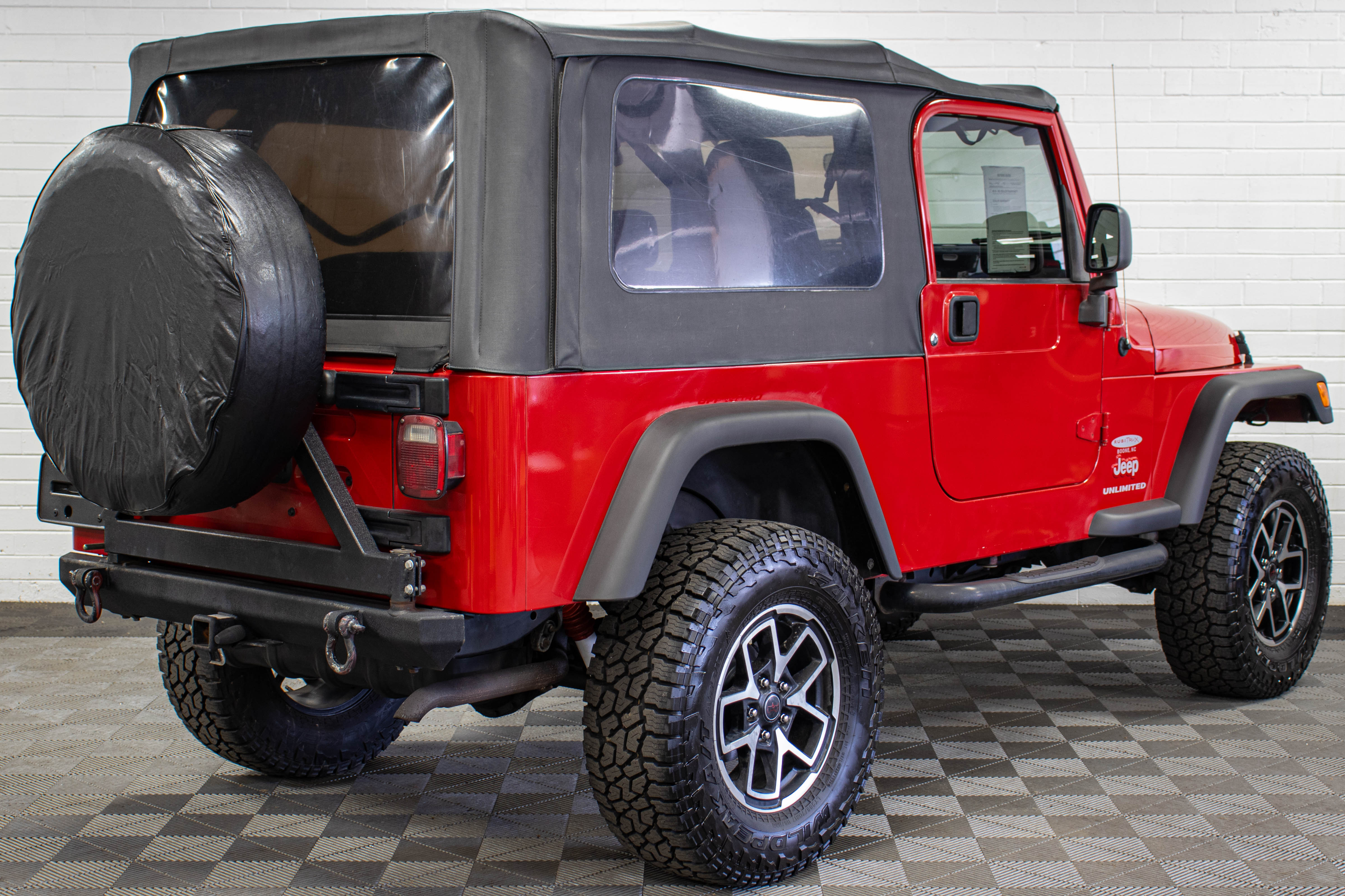 2004 Jeep Wrangler TJ Unlimited Soft Top Flame Red - SOLD