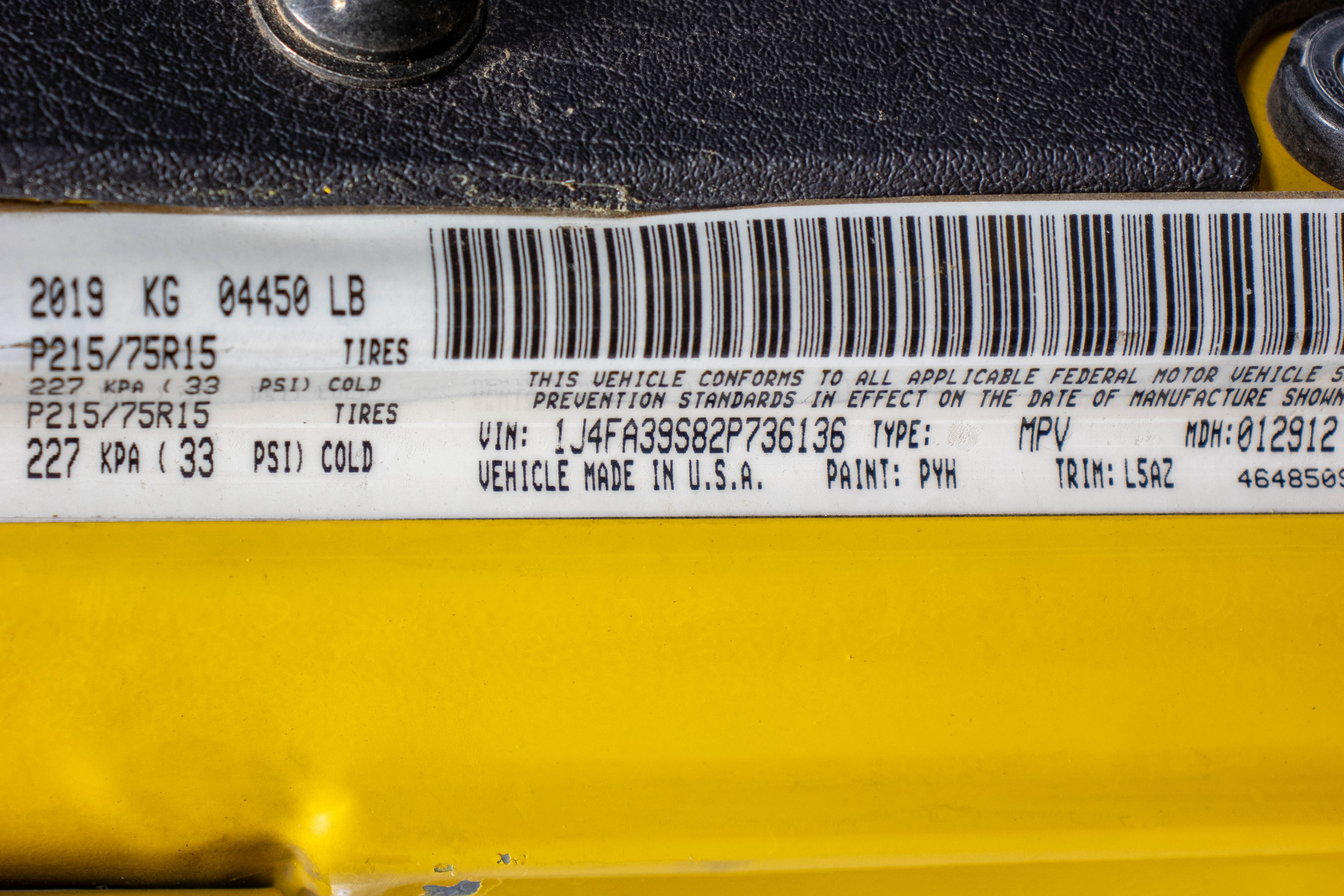 2002 Jeep Wrangler TJ Hard Top Solar Yellow, 103k Miles