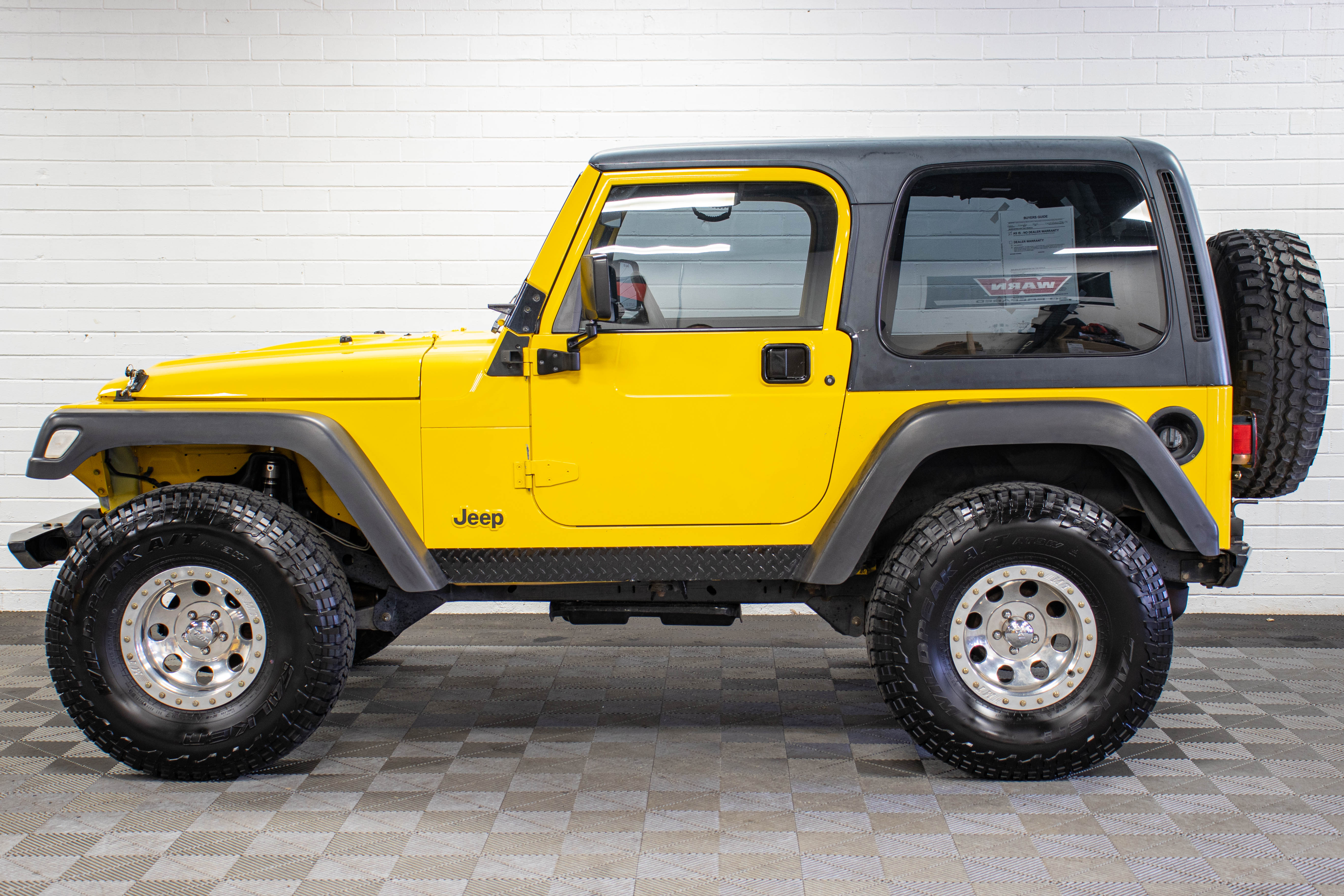 2002 Jeep Wrangler TJ Hard Top Solar Yellow, 103k Miles