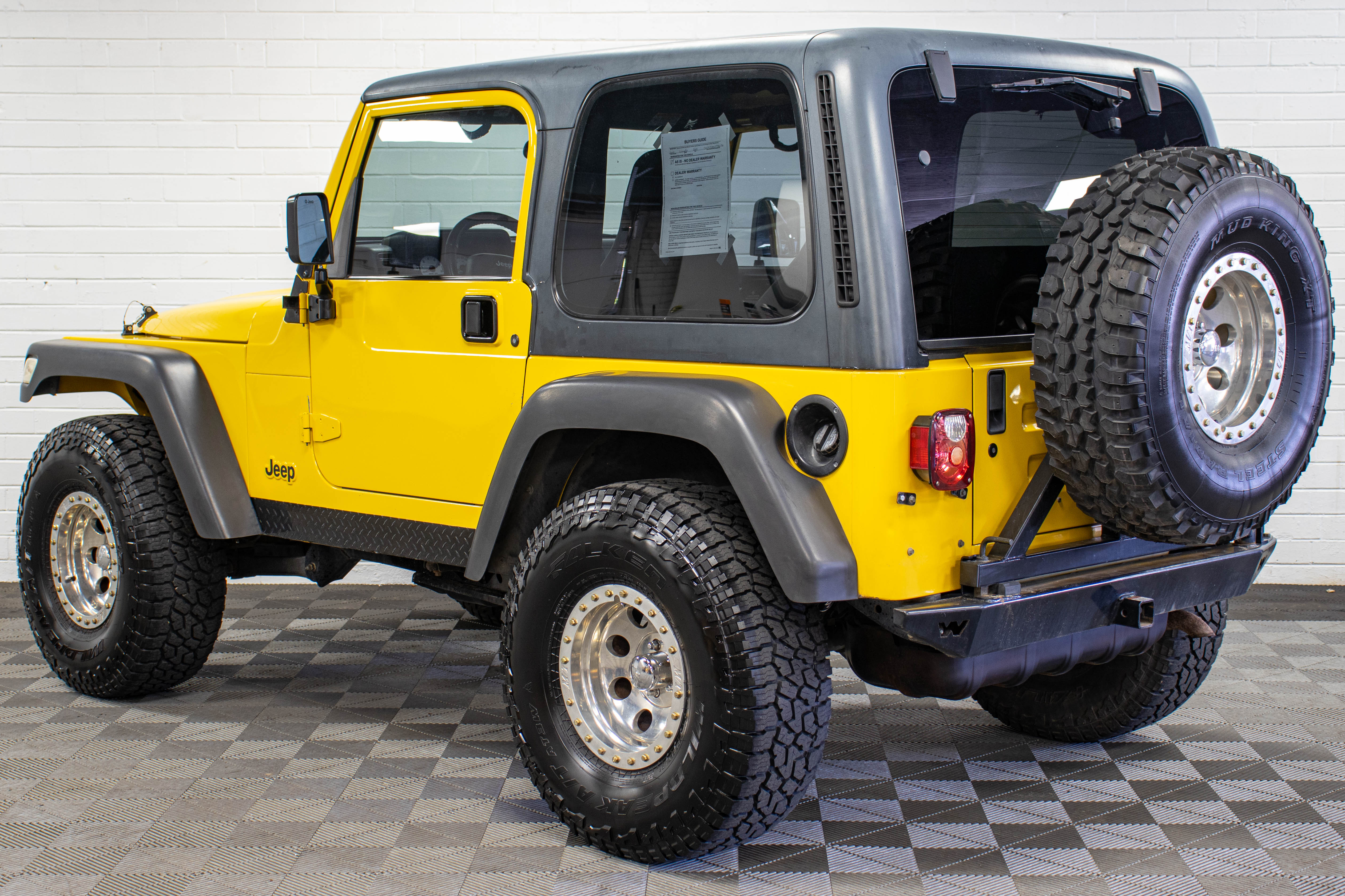 2002 Jeep Wrangler TJ Hard Top Solar Yellow, 103k Miles