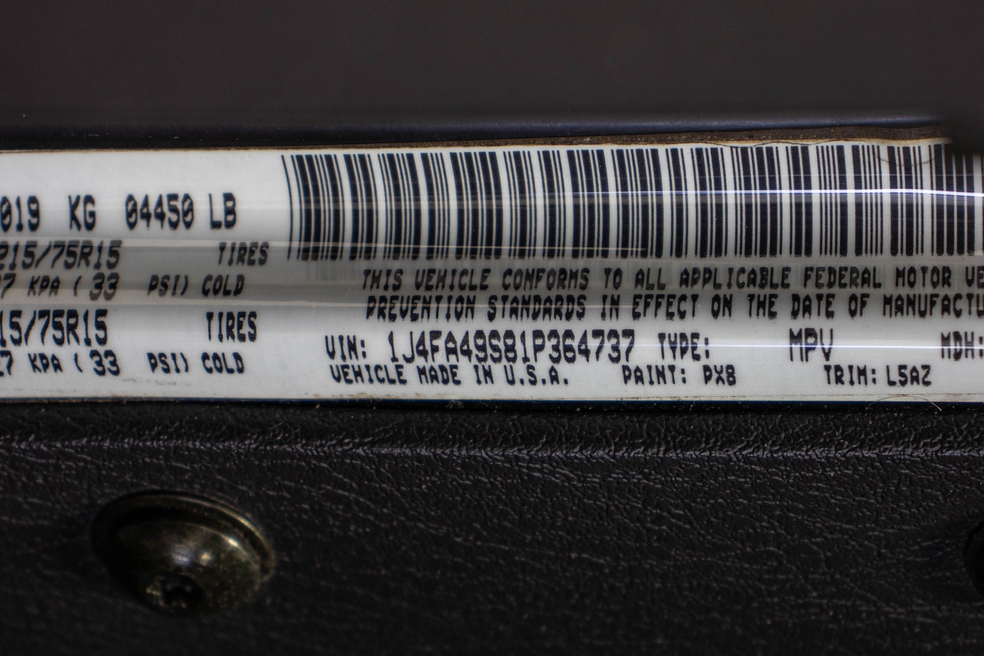 2001 Jeep Wrangler TJ Sport Soft Top Black, 39k Miles