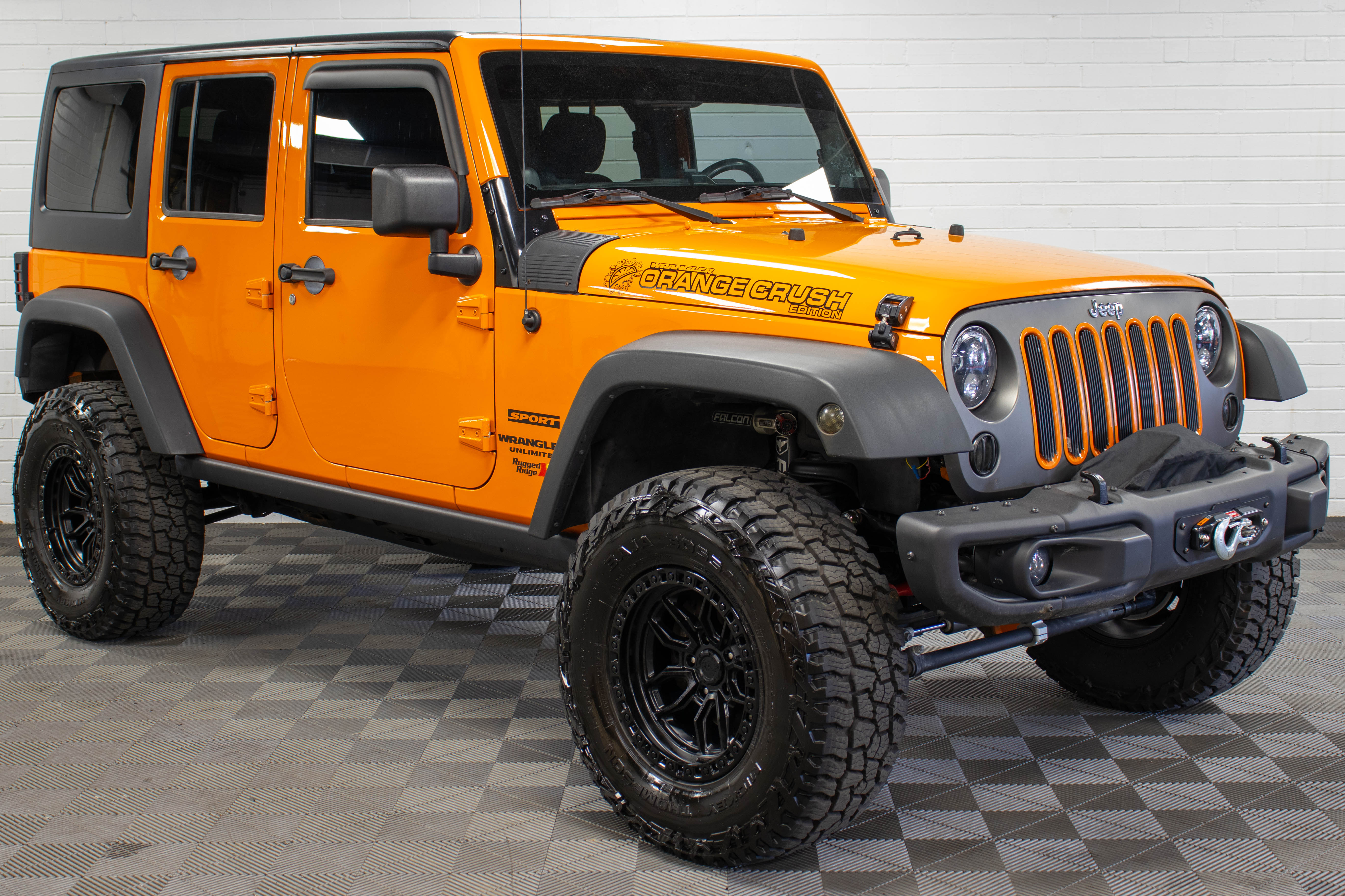 2013 Jeep Wrangler JKU HEMI Hard Top Orange Crush, 92k Miles