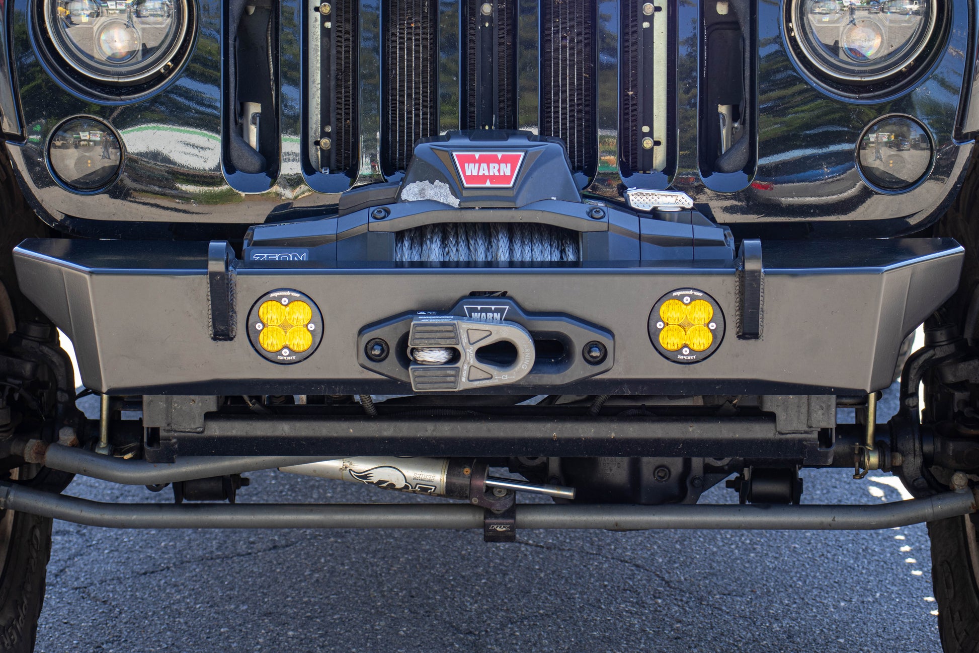 Crusher Series HD Front Bumper for Jeep JK/JKU Motobilt