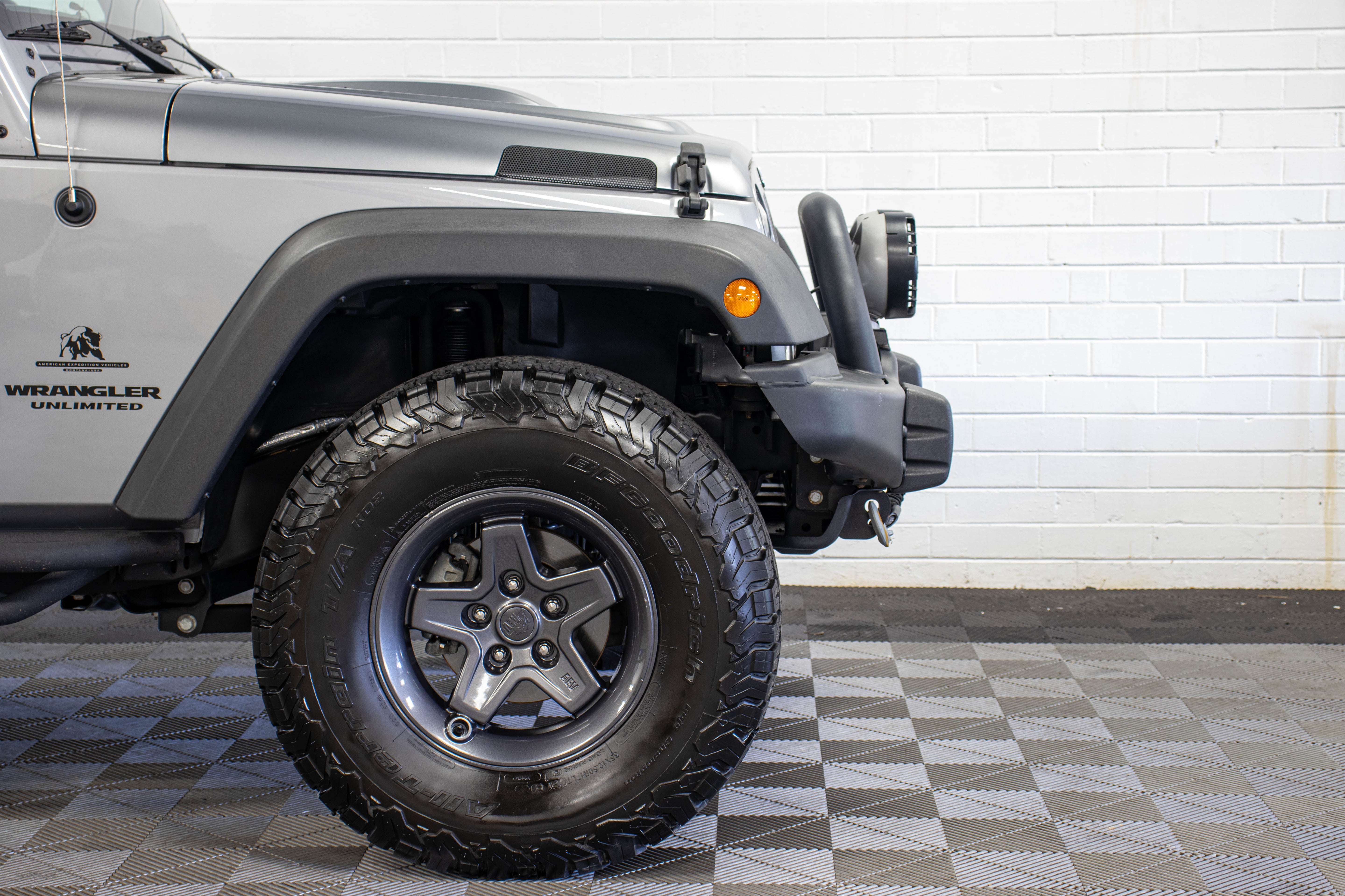 2016 Jeep Wrangler JKU AEV JK350 Hard Top Silver - SOLD