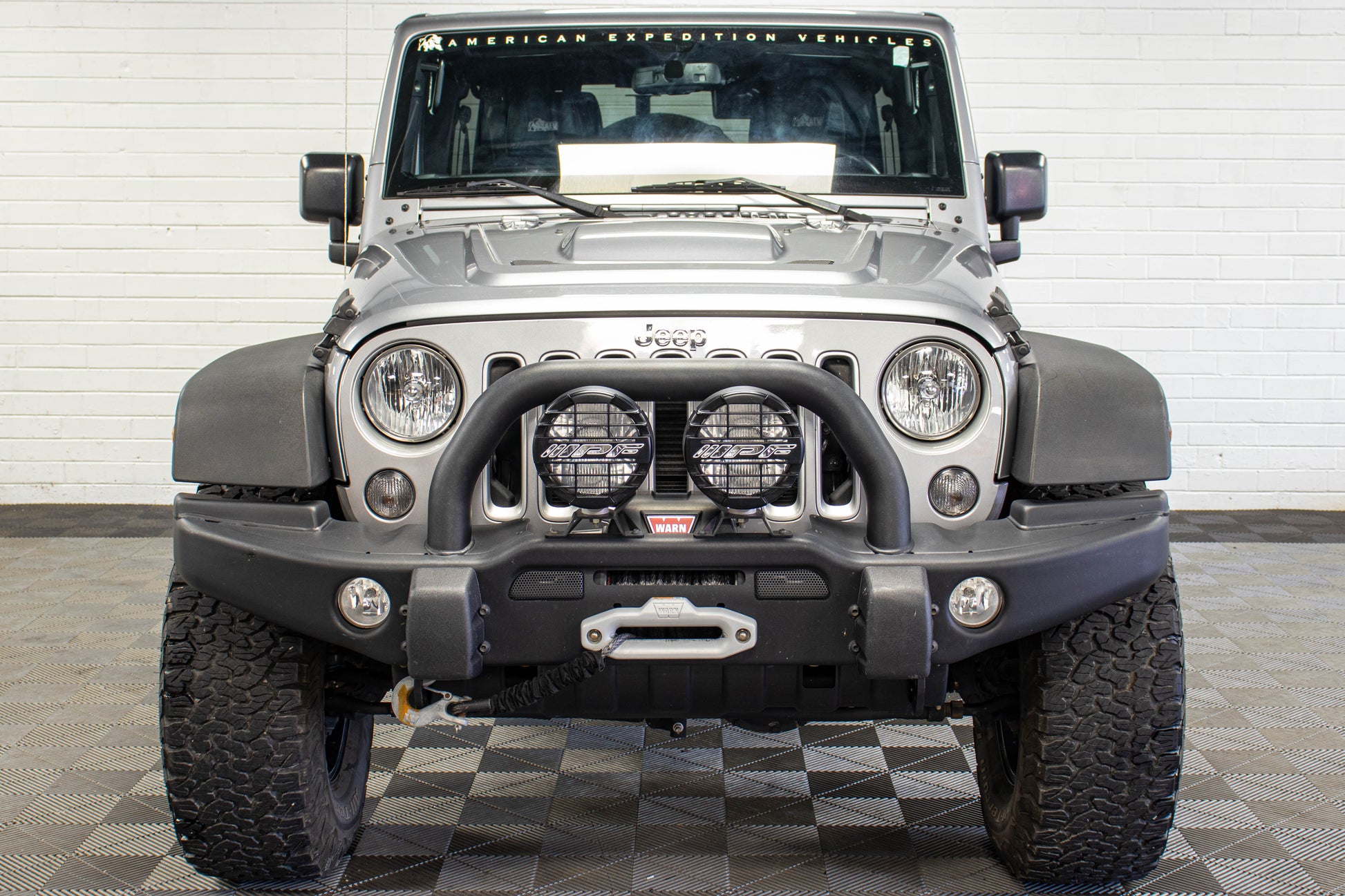 2016 Jeep Wrangler JKU AEV JK350 Hard Top Silver - SOLD