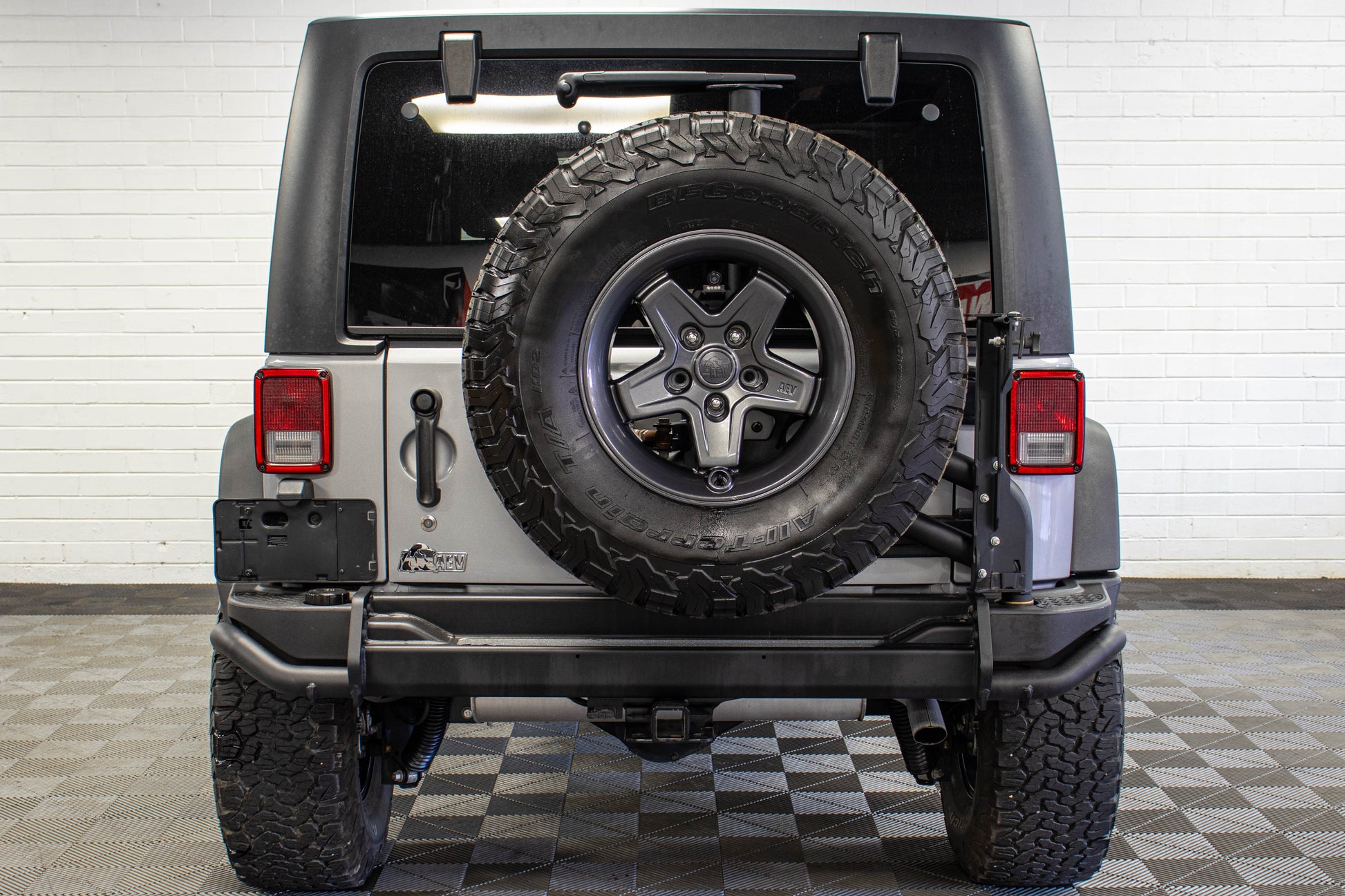 2016 Jeep Wrangler JKU AEV JK350 Hard Top Silver - SOLD