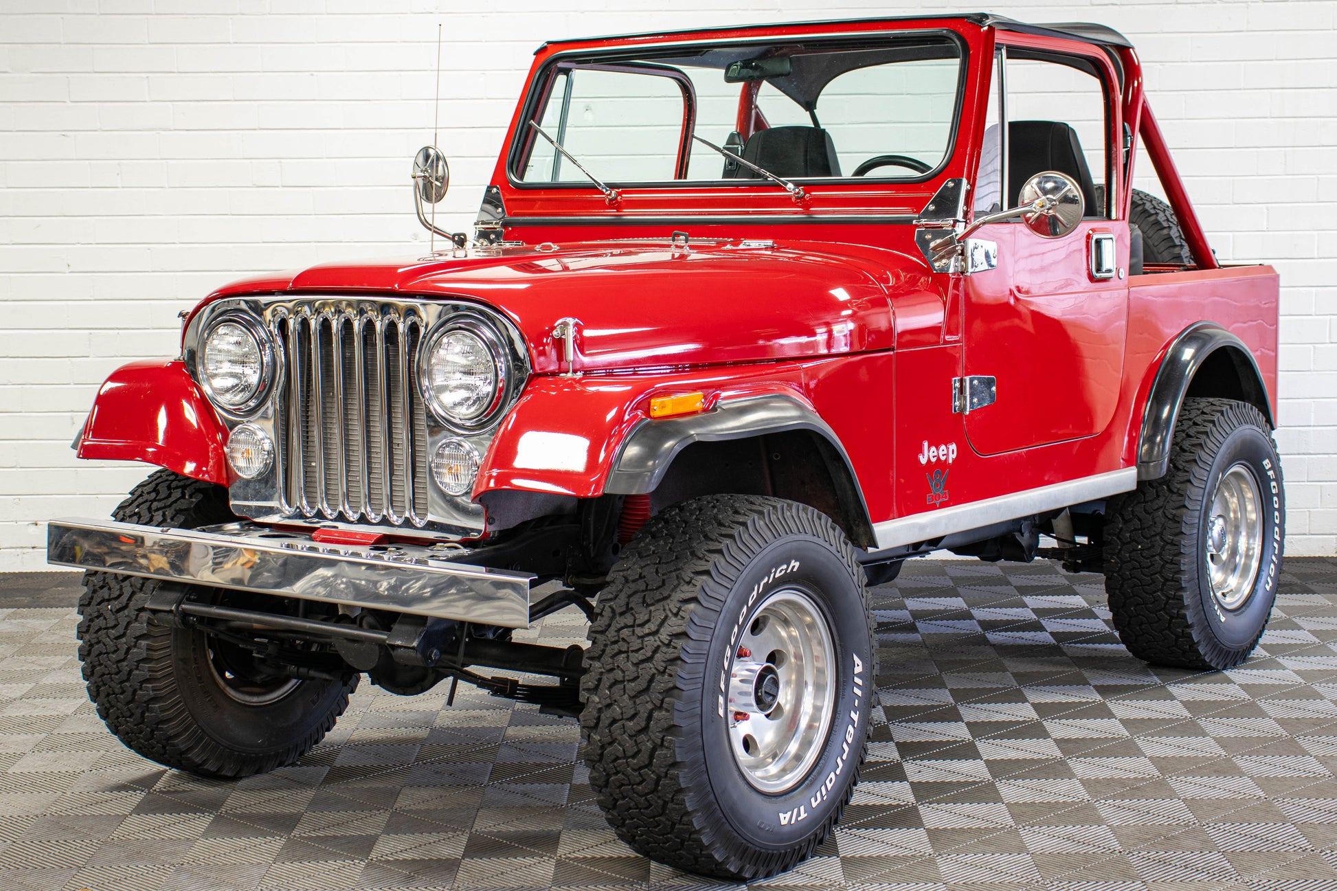 1984 Jeep CJ-7 AMC 304 Bikini Top Red