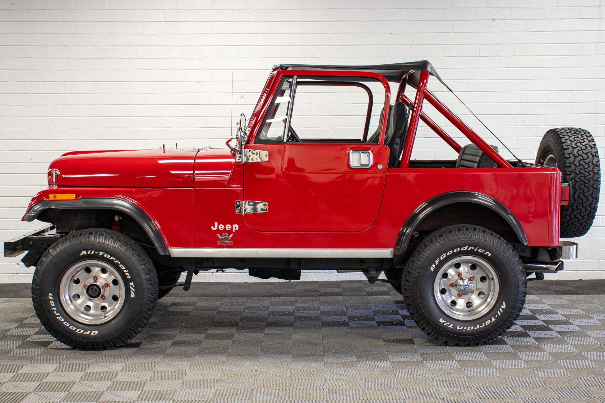 1984 Jeep CJ-7 AMC 304 Bikini Top Red