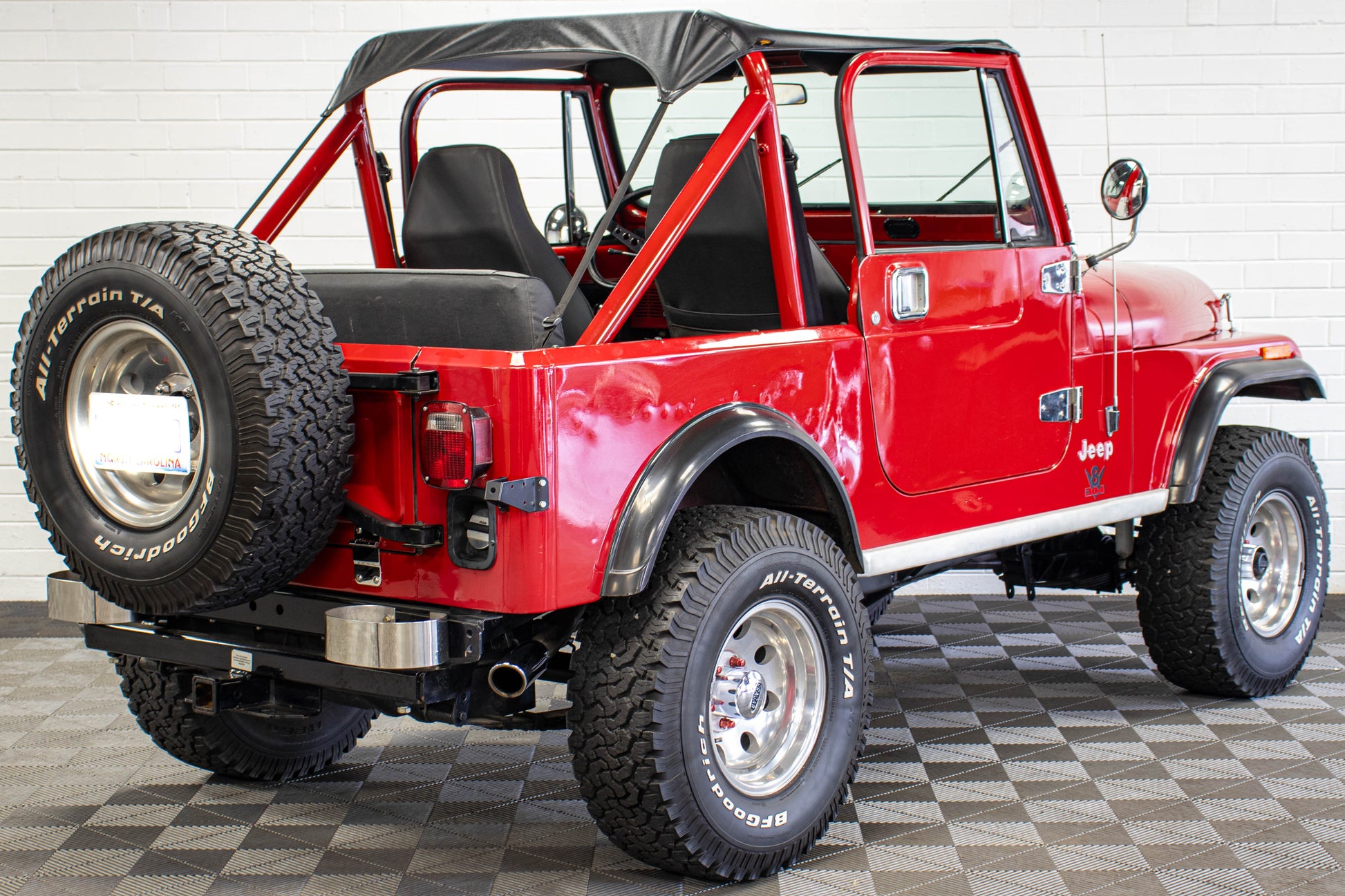 1984 Jeep CJ-7 AMC 304 Bikini Top Red