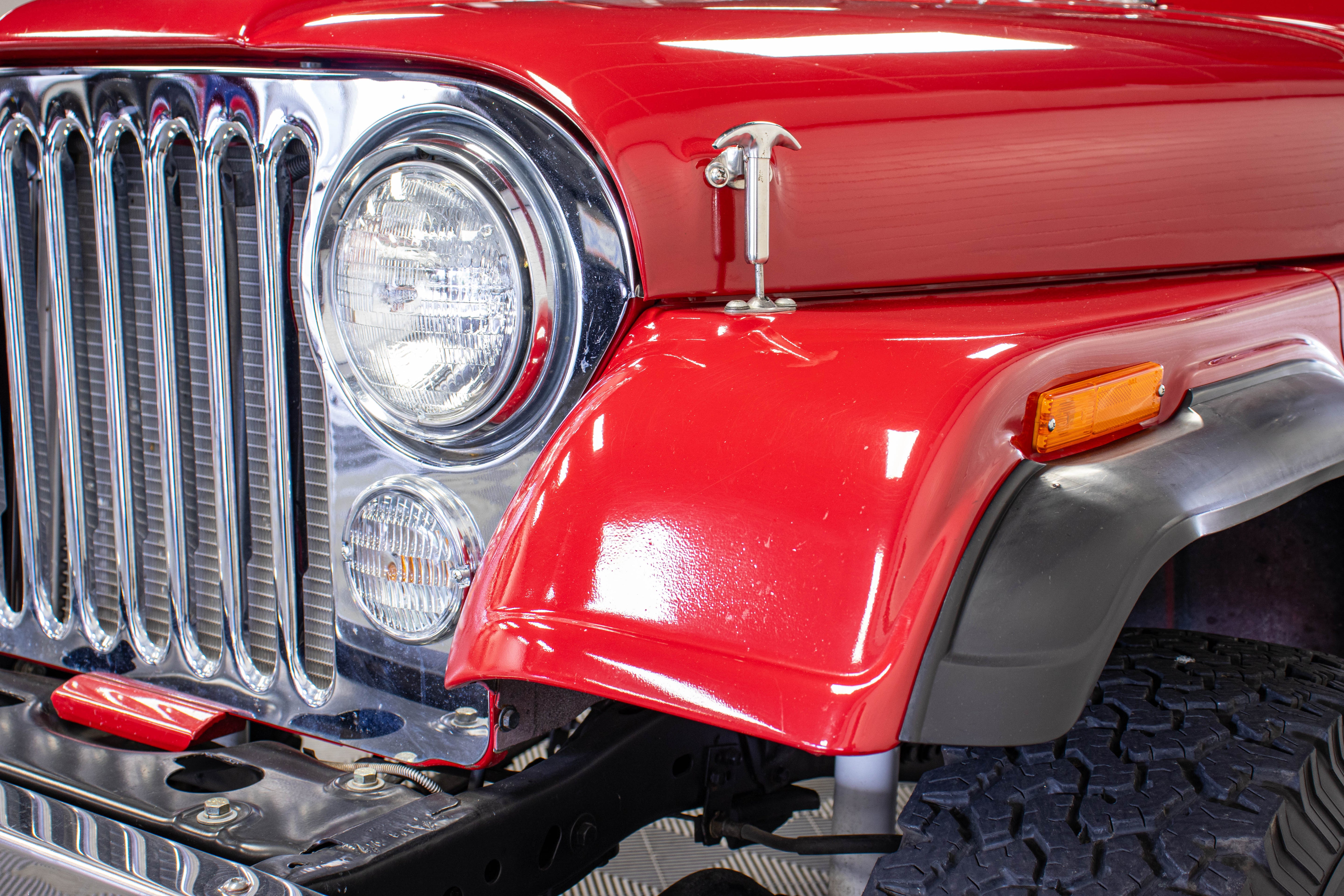 1984 Jeep CJ-7 AMC 304 Bikini Top Red