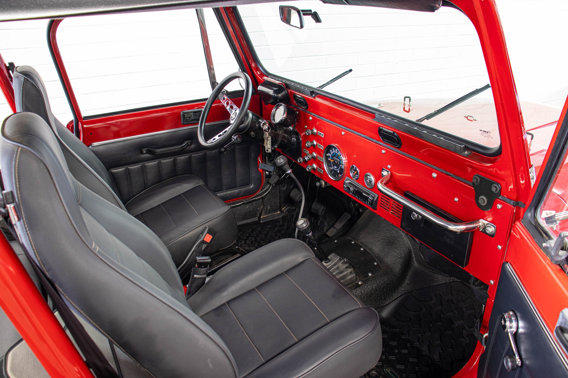 1984 Jeep CJ-7 AMC 304 Bikini Top Red