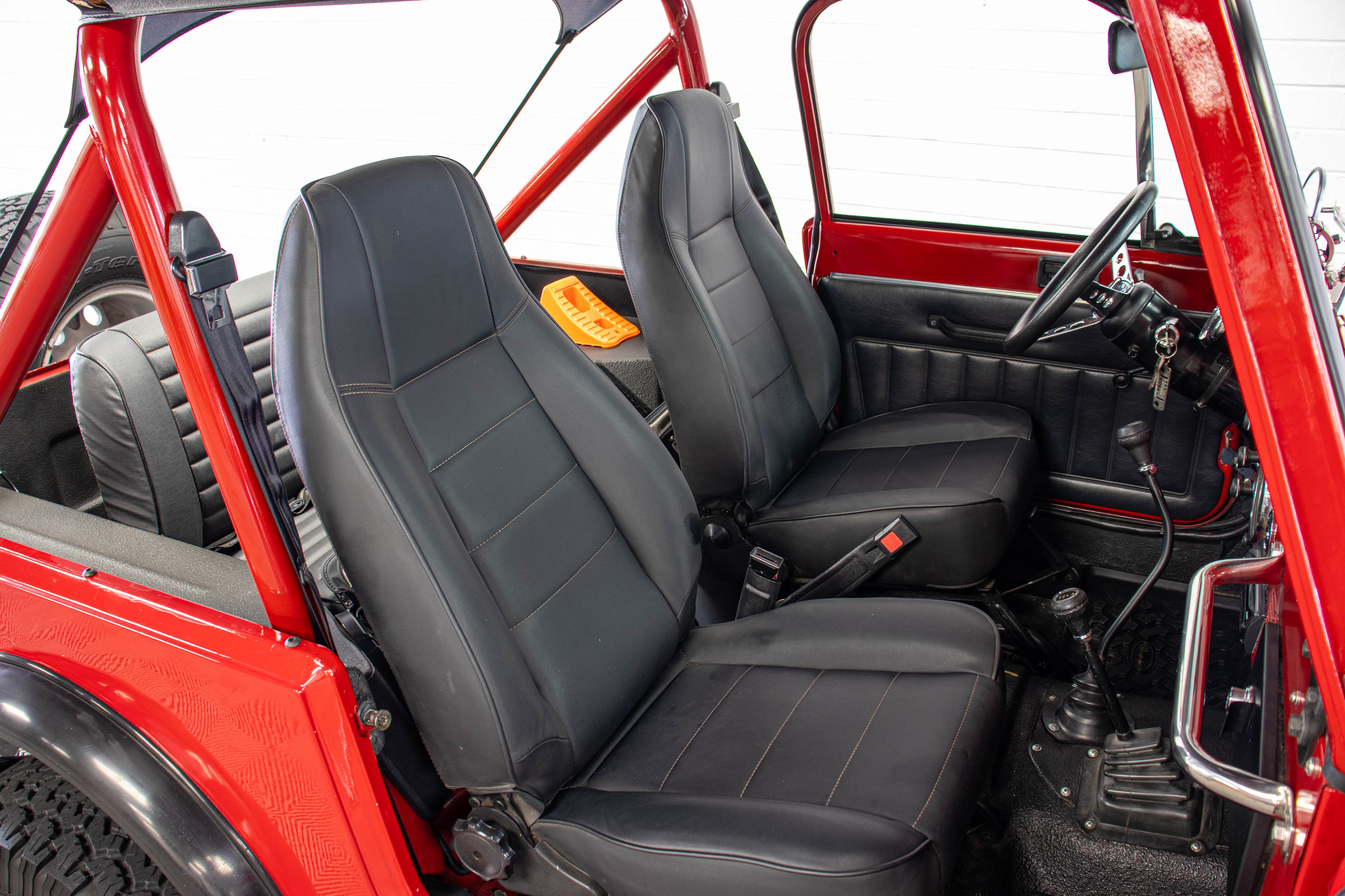1984 Jeep CJ-7 AMC 304 Bikini Top Red