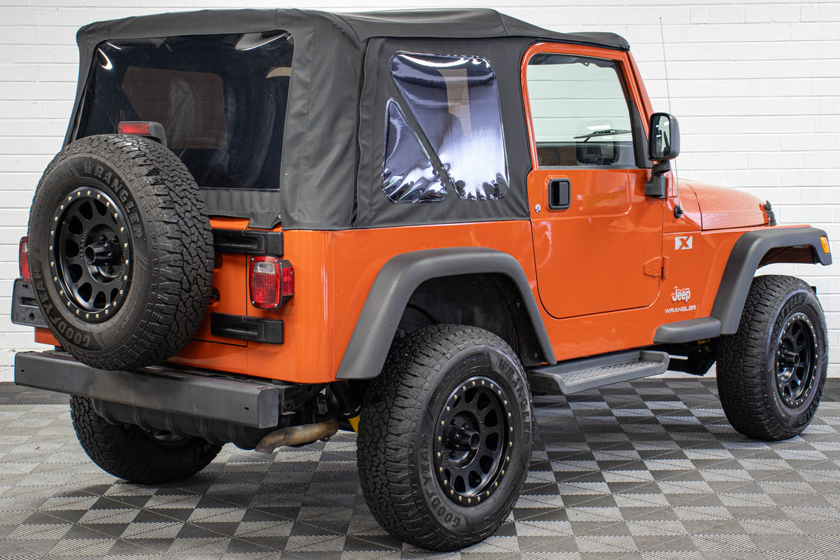 2006 Jeep Wrangler TJ X Soft Top Impact Orange - SOLD
