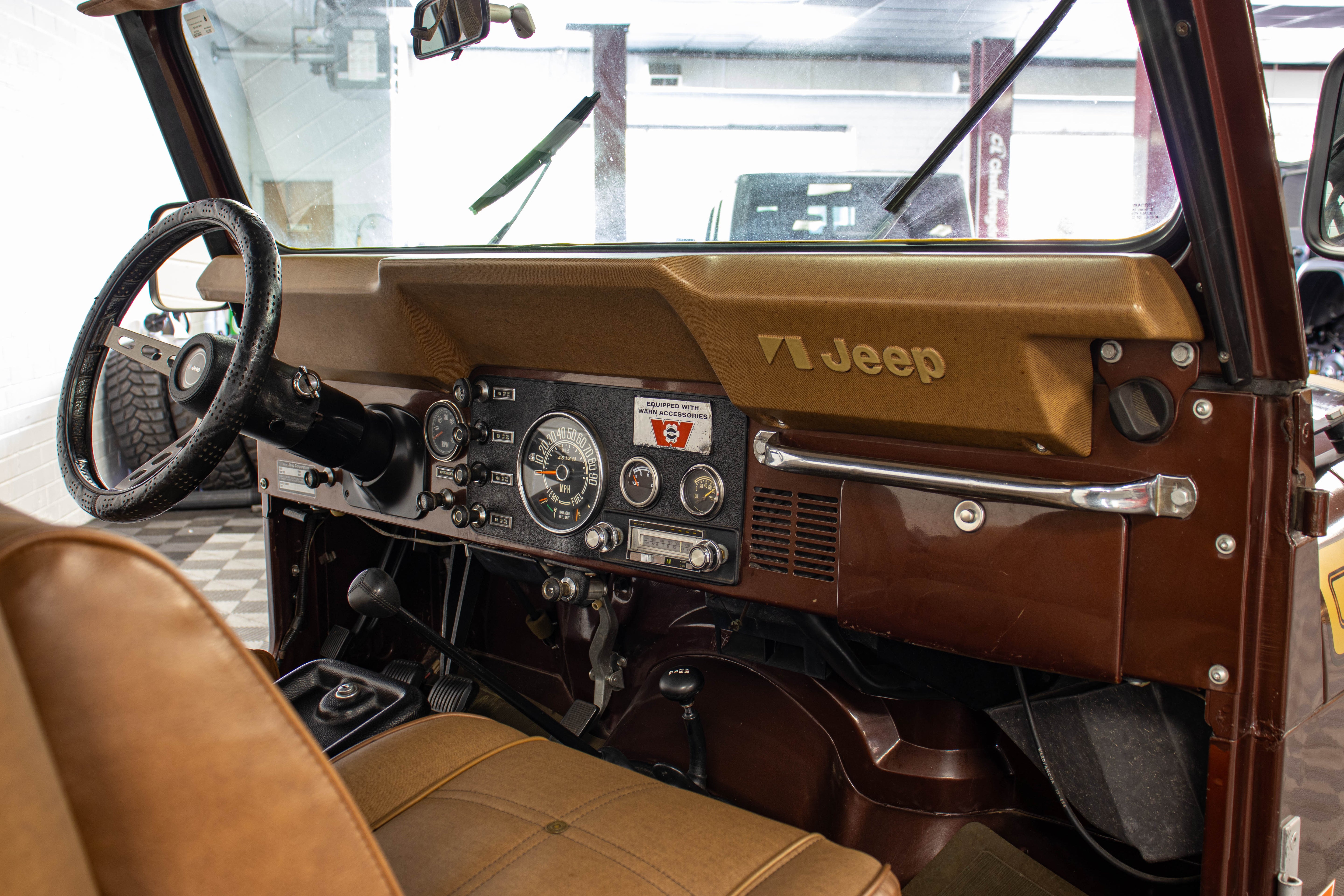 1976 Jeep CJ-5 304 Levi Edition Bikini Top Dark Cocoa, 46k Miles