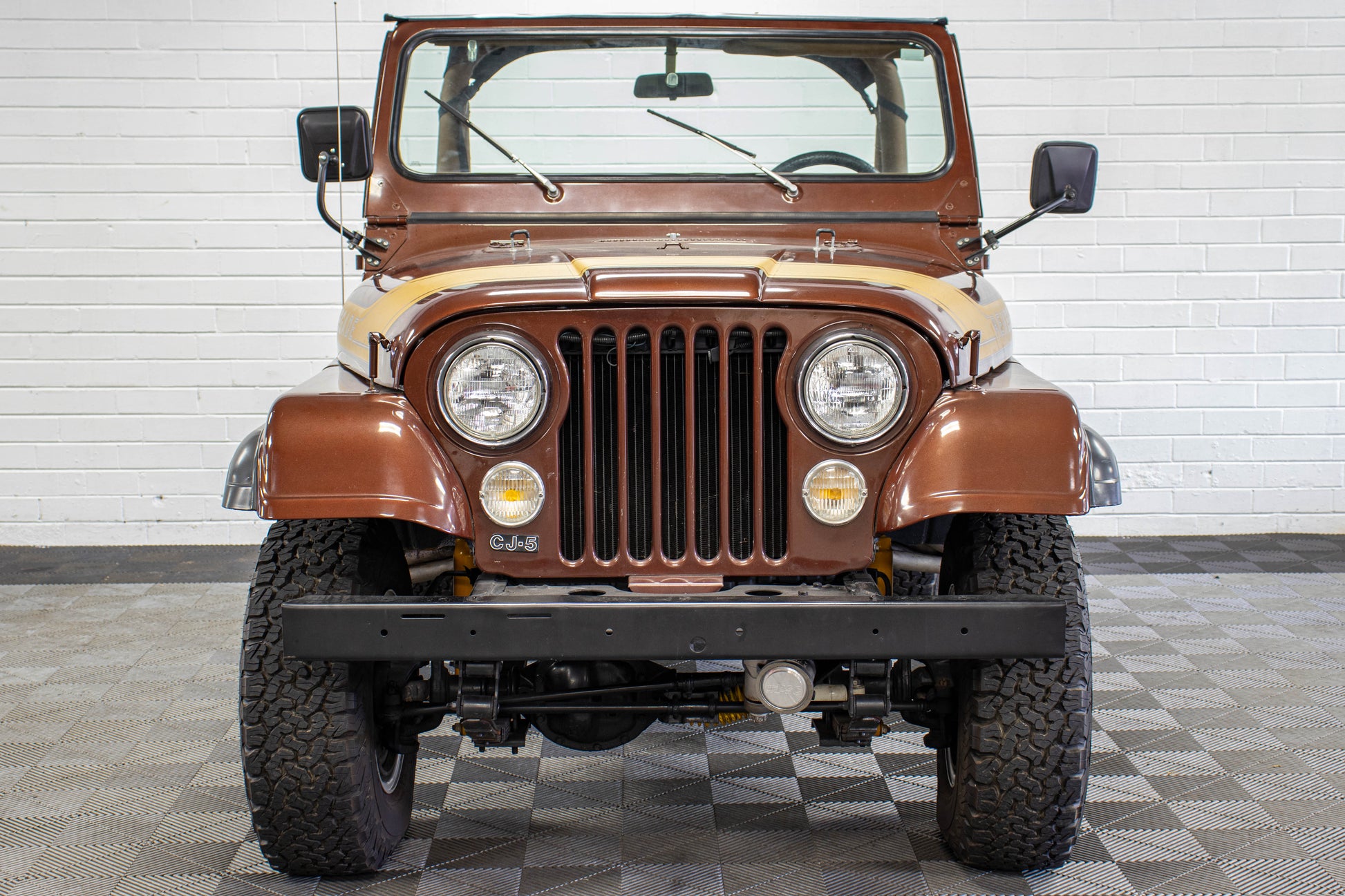 1976 Jeep CJ-5 304 Levi Edition Bikini Top Dark Cocoa, 46k Miles