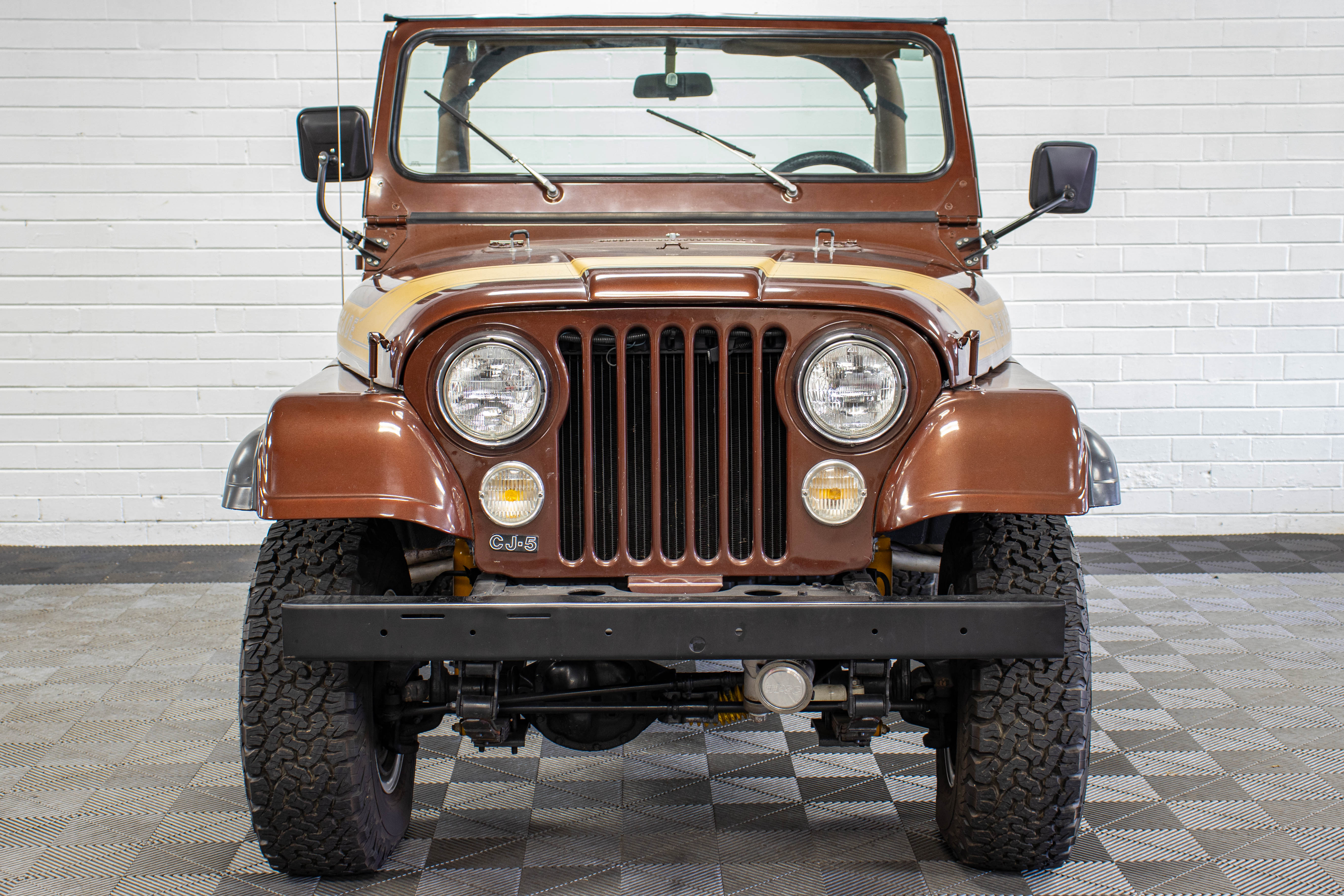 1976 Jeep CJ-5 304 Levi Edition Bikini Top Dark Cocoa, 46k Miles