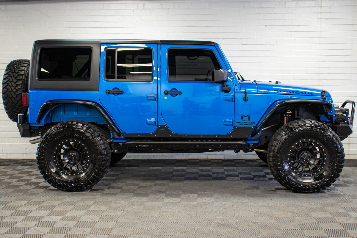 2015 Jeep Wrangler JK Unlimited Rubicon Hard Top Hydro Blue