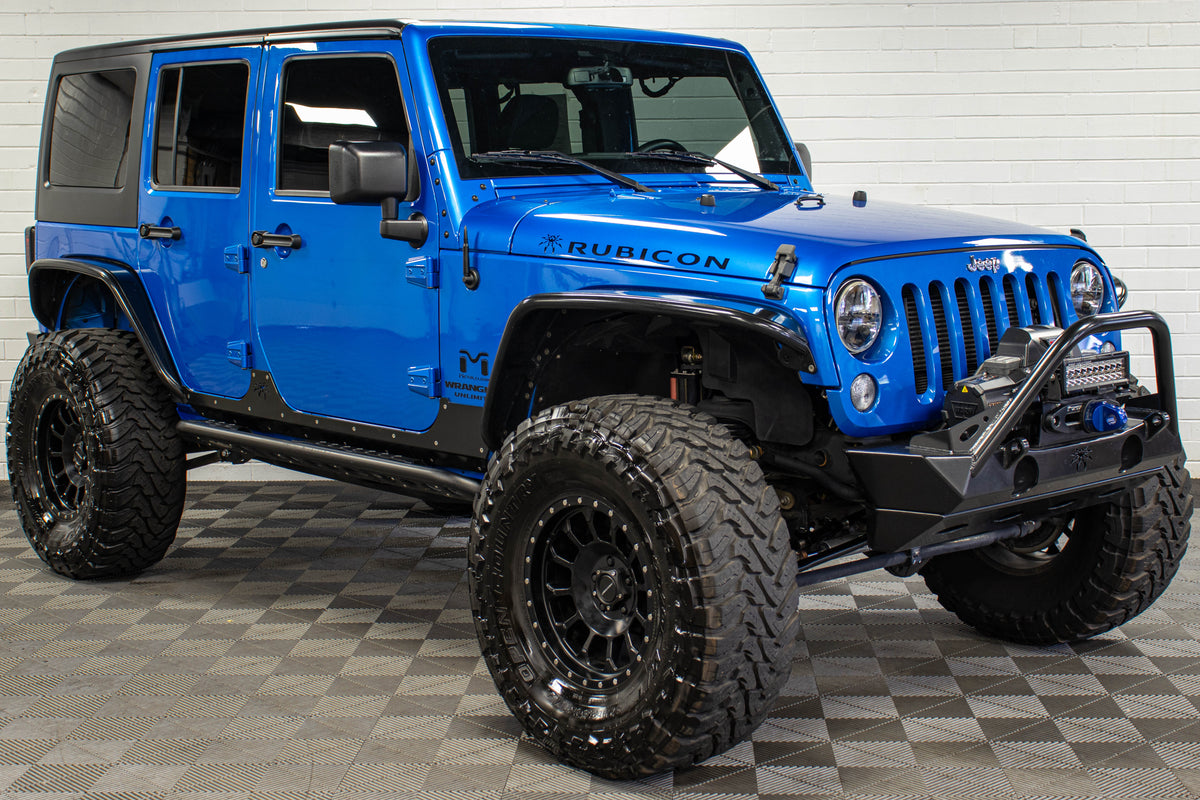 2015 Jeep Wrangler JK Unlimited Rubicon Hard Top Hydro Blue