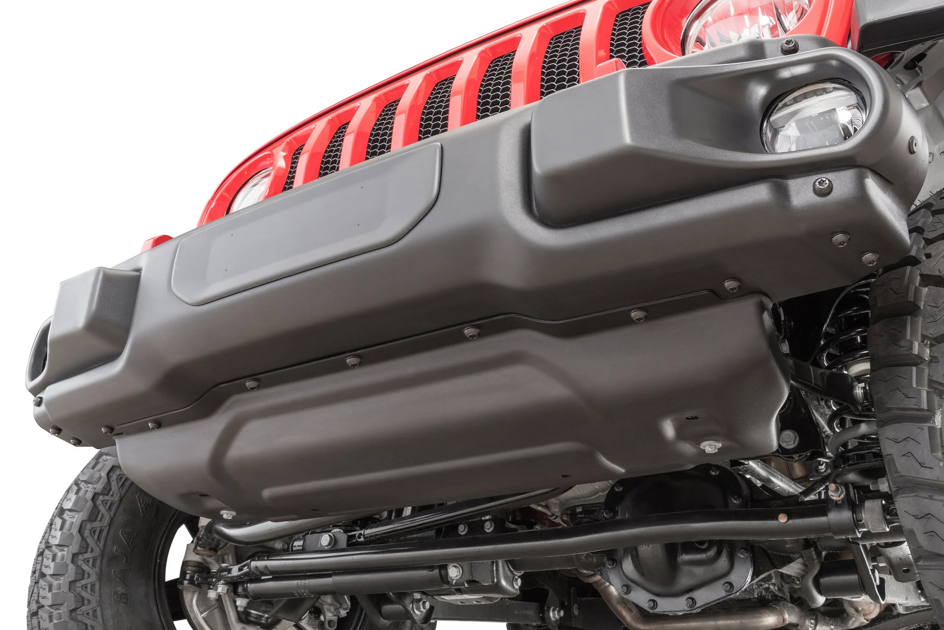 Mopar 3 piece steel front bumper with gold hooks; Wrangler JK, JL & Gladiator JT