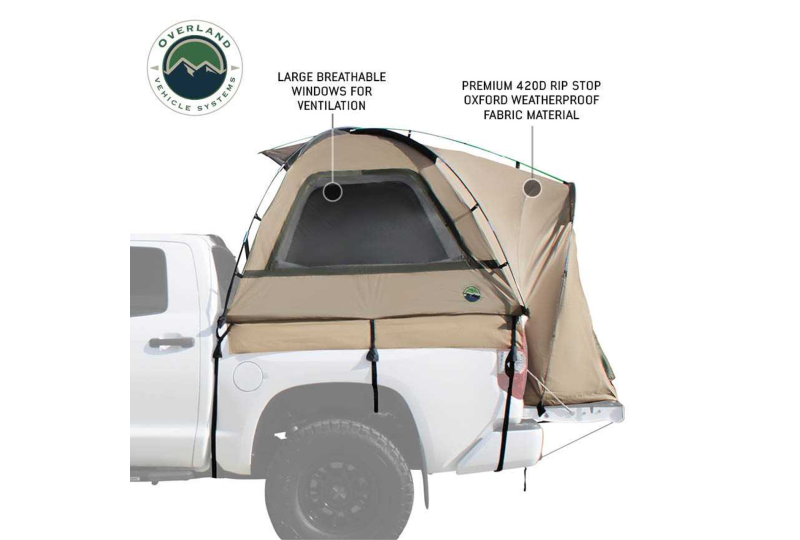 OVS LD TACT Mid-Size 5.0' Bed Tent: Tan with Green Fly