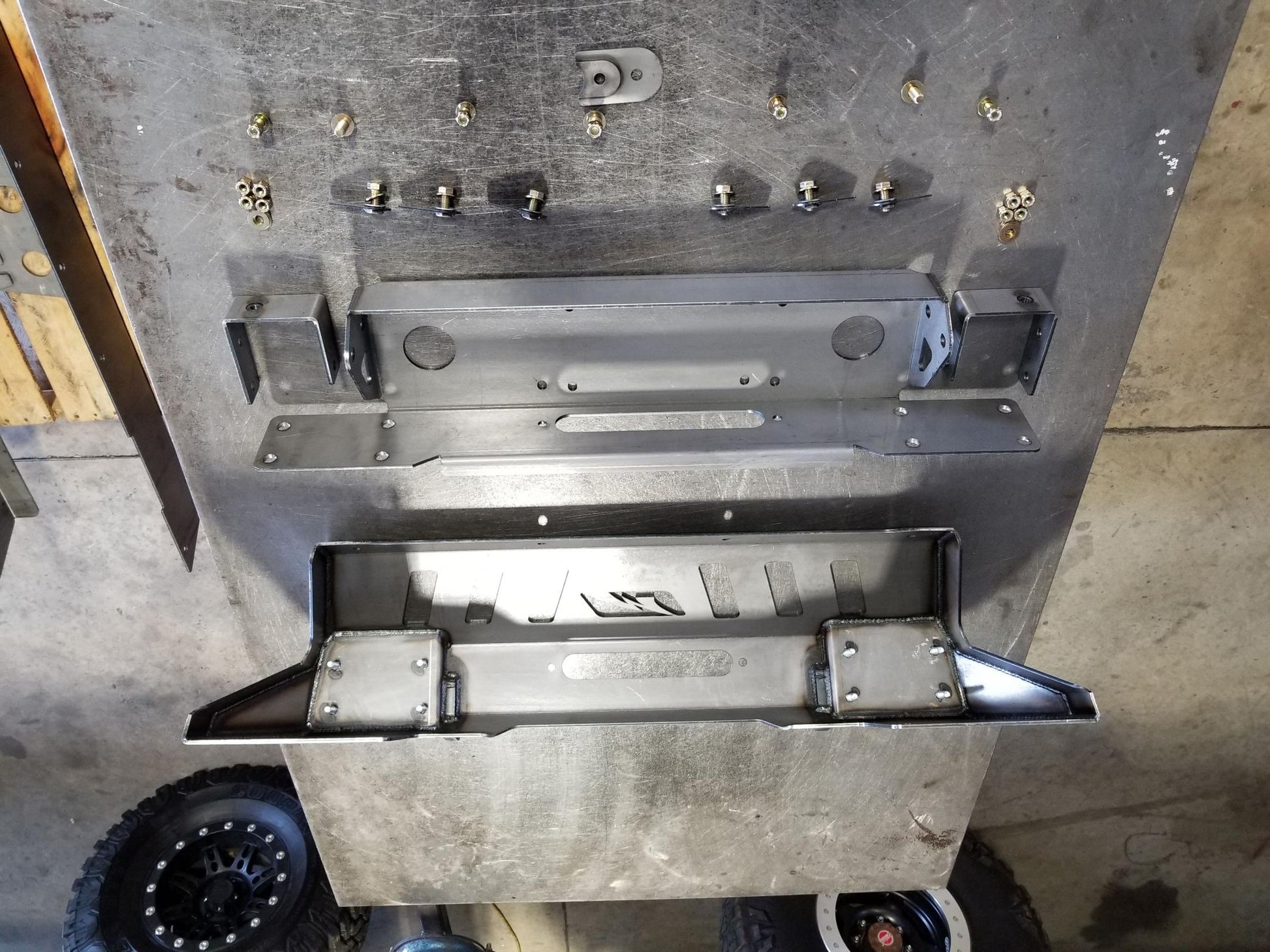 Jeep JK Front Bumper 07-18 Wrangler JK Crusher Series Bare Steel Motobilt