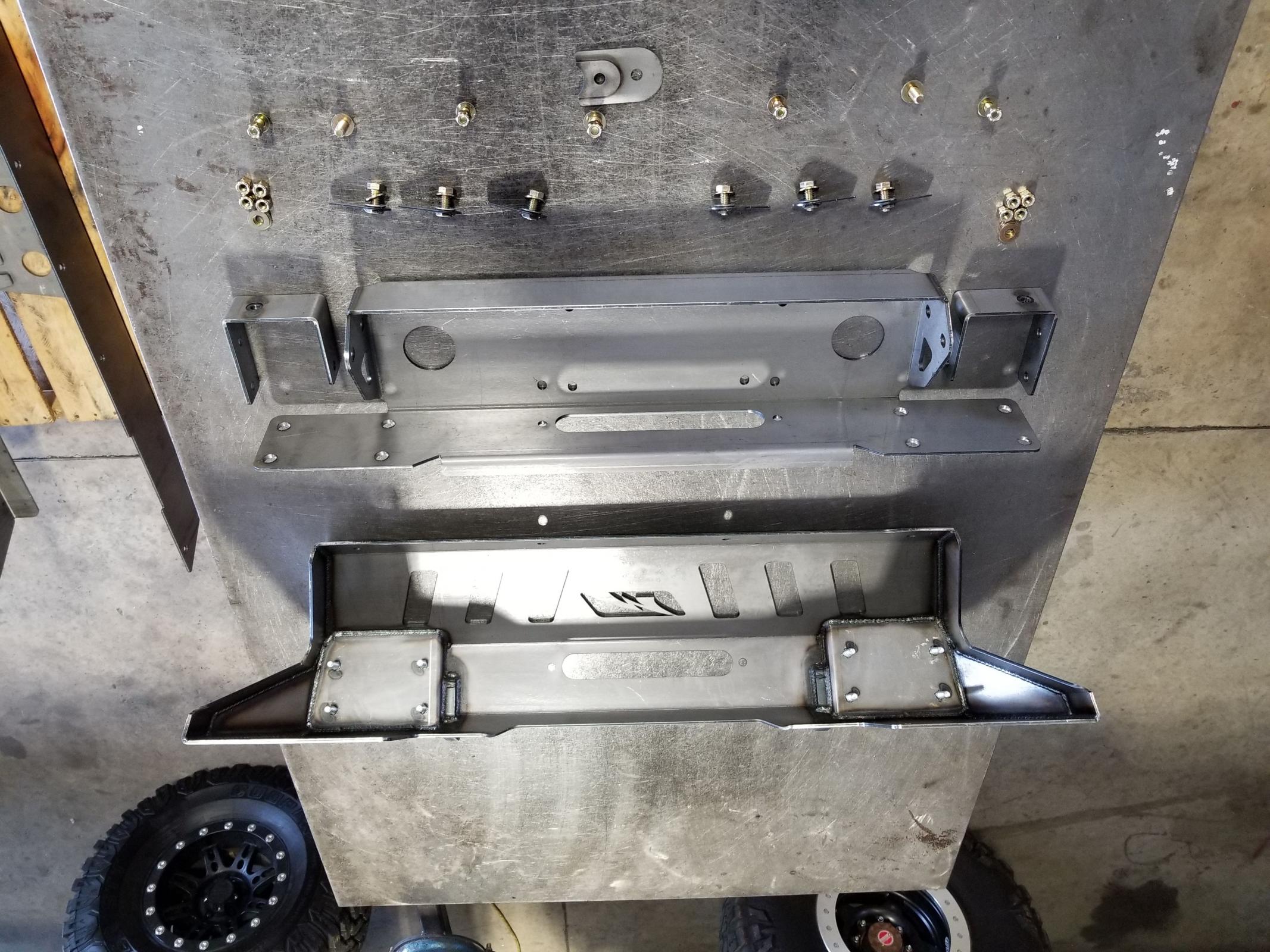 Jeep JK Front Bumper 07-18 Wrangler JK Crusher Series Bare Steel Motobilt