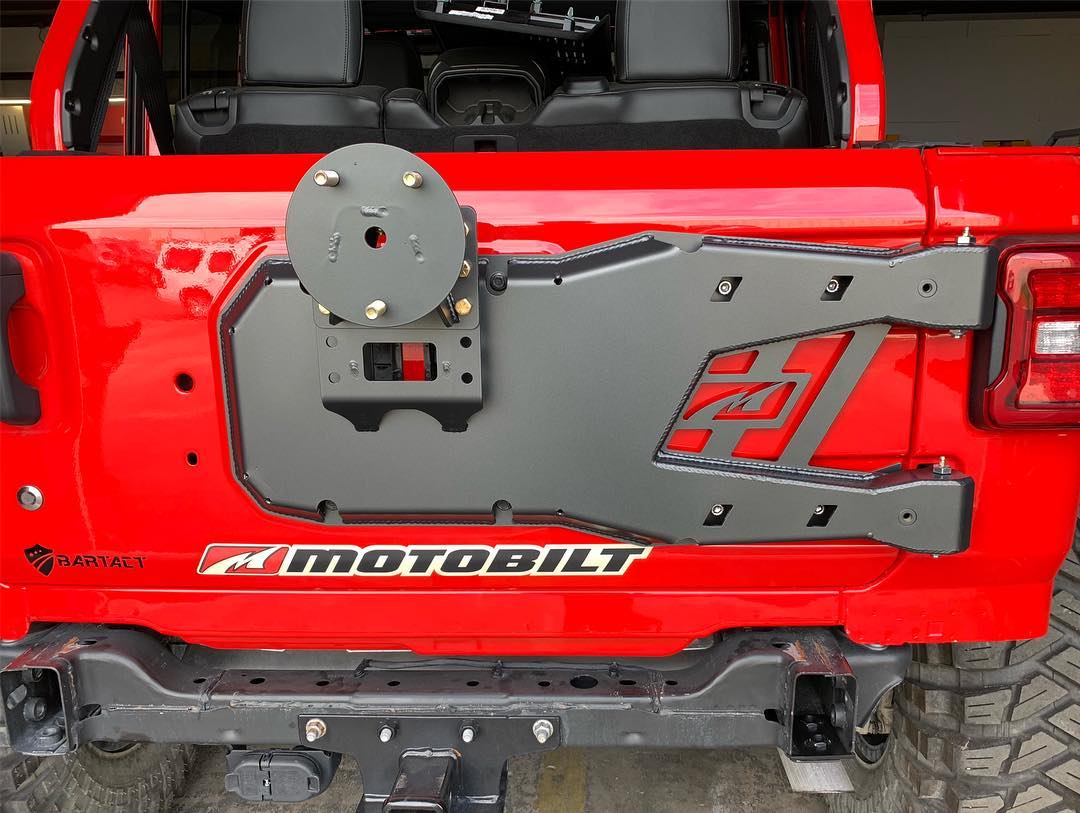 Jeep JL Tire Carrier 18 + Wrangler JL Up To 40 Inch Tire Motobilt