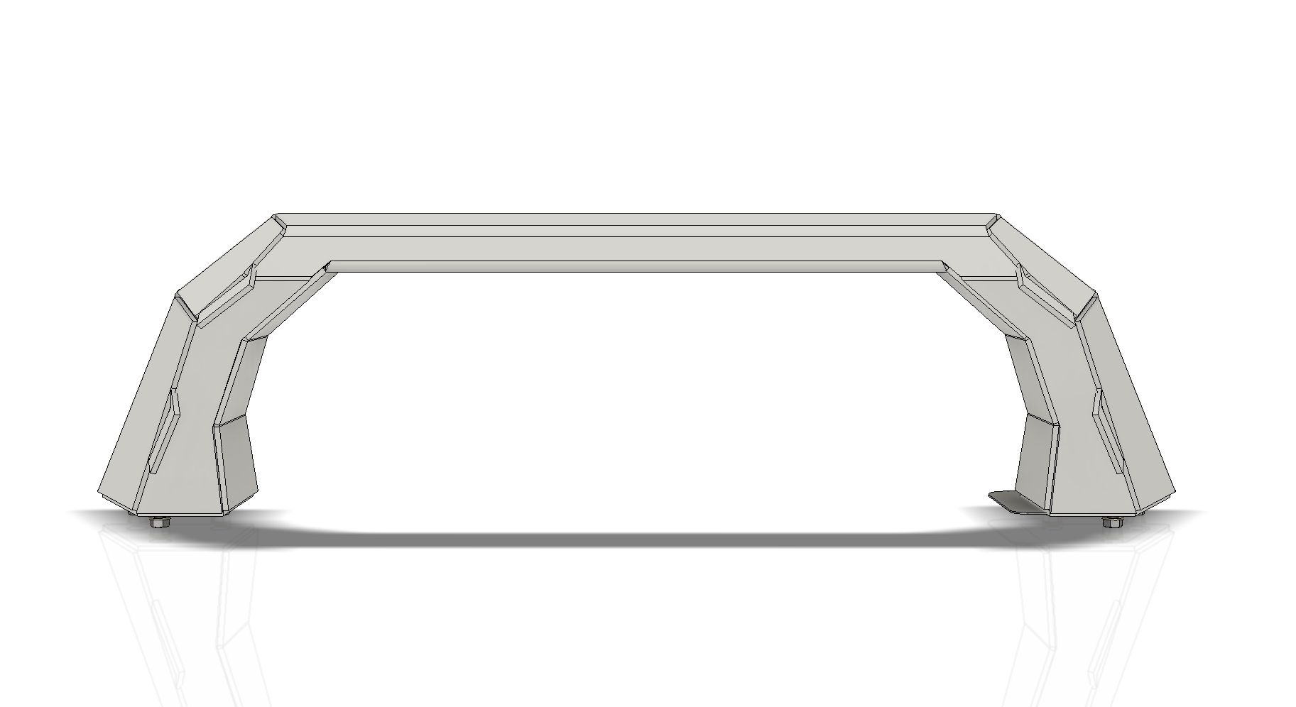 Bolt-On Fabricated Bull Bar for Crusher Bumpers Jeep JK/JL/JT Motobilt