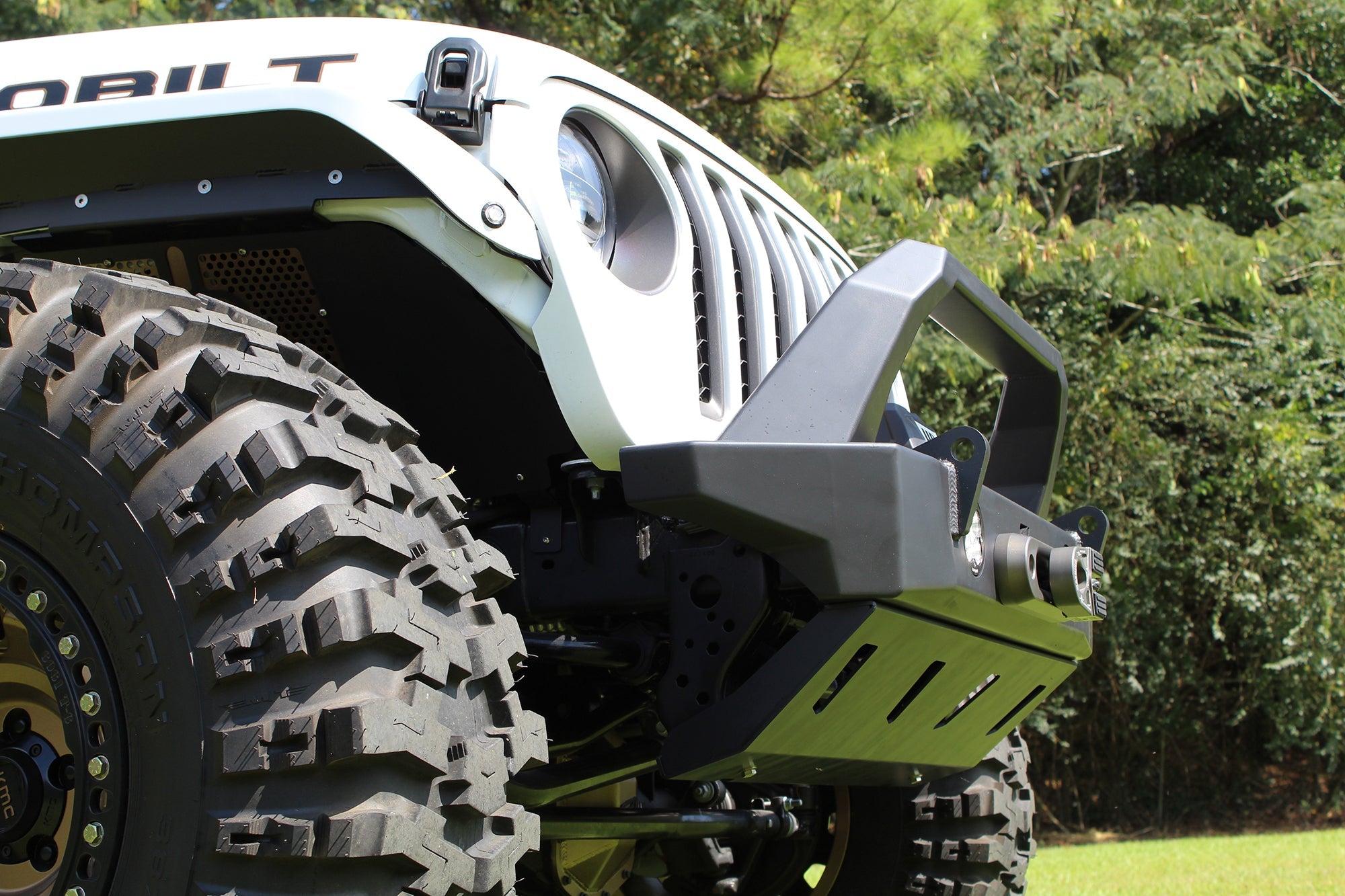 Bolt-On Fabricated Bull Bar for Crusher Bumpers Jeep JK/JL/JT Motobilt