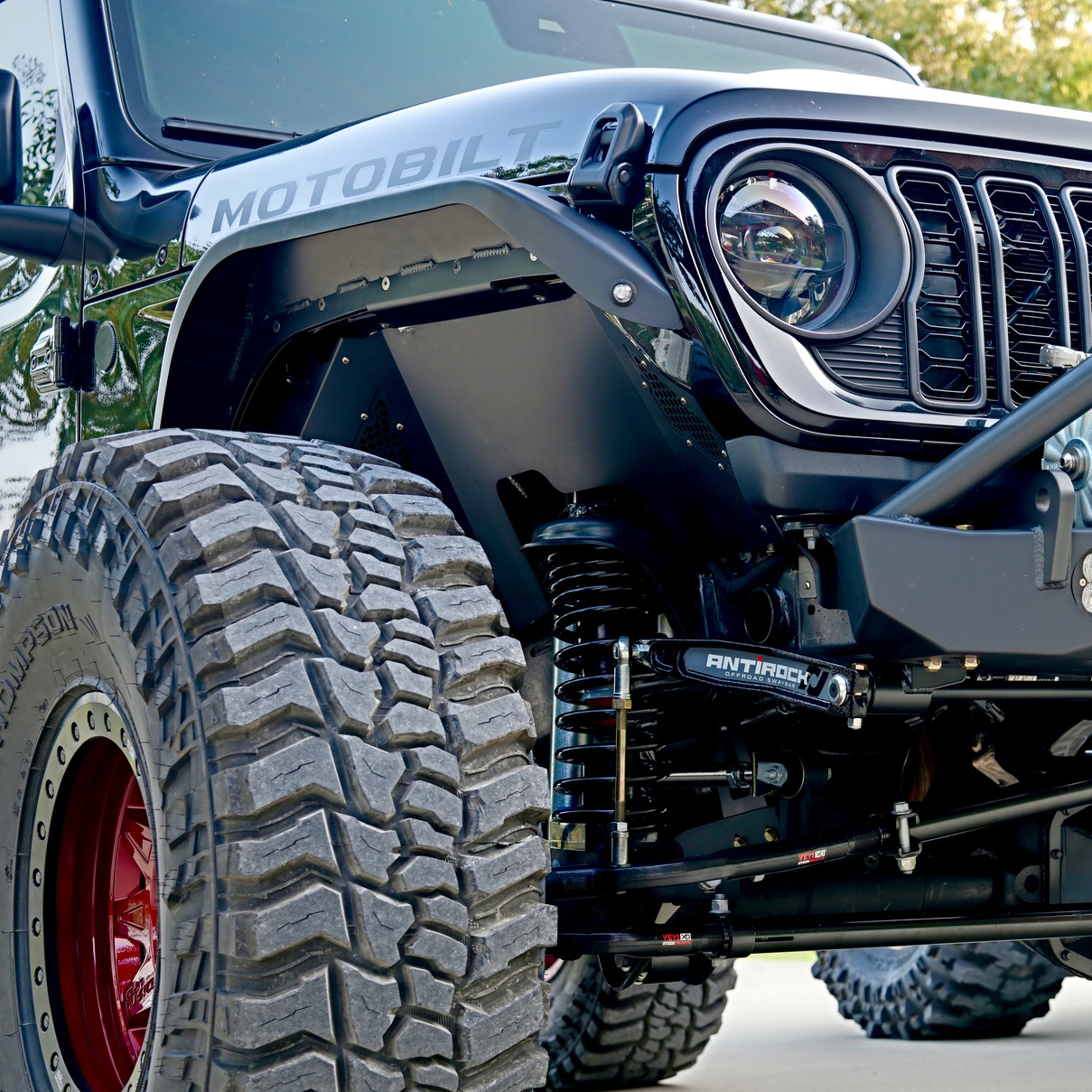 High Clearance Front Inner Fender for Jeep JL/JLU/JT for 40 Inch and Up Tires Motobilt