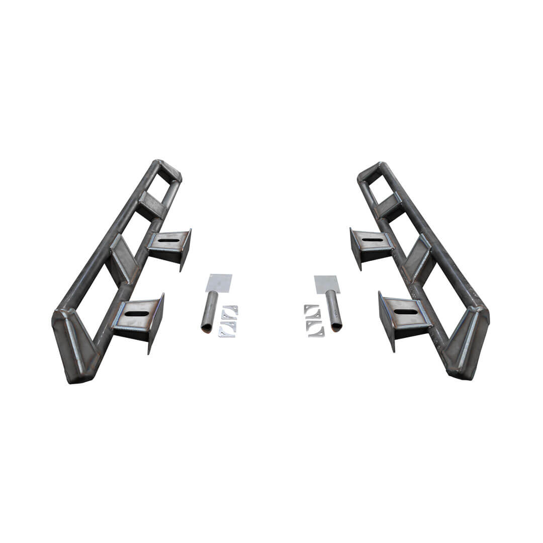 Frame Mounted Rocker Guard Long Arm Suspension for JKU/JLU Motobilt